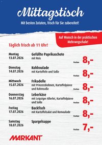 Markant  Mittagstisch