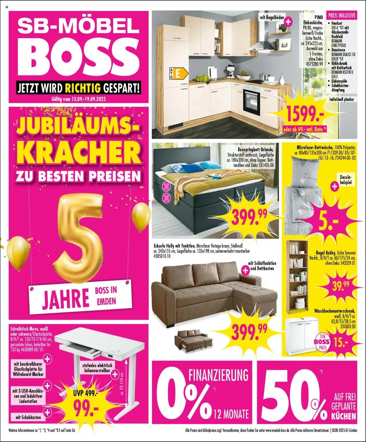 SB Möbel Boss Prospekt Emden	 (2025-09-13 - 2025-09-19) | 1