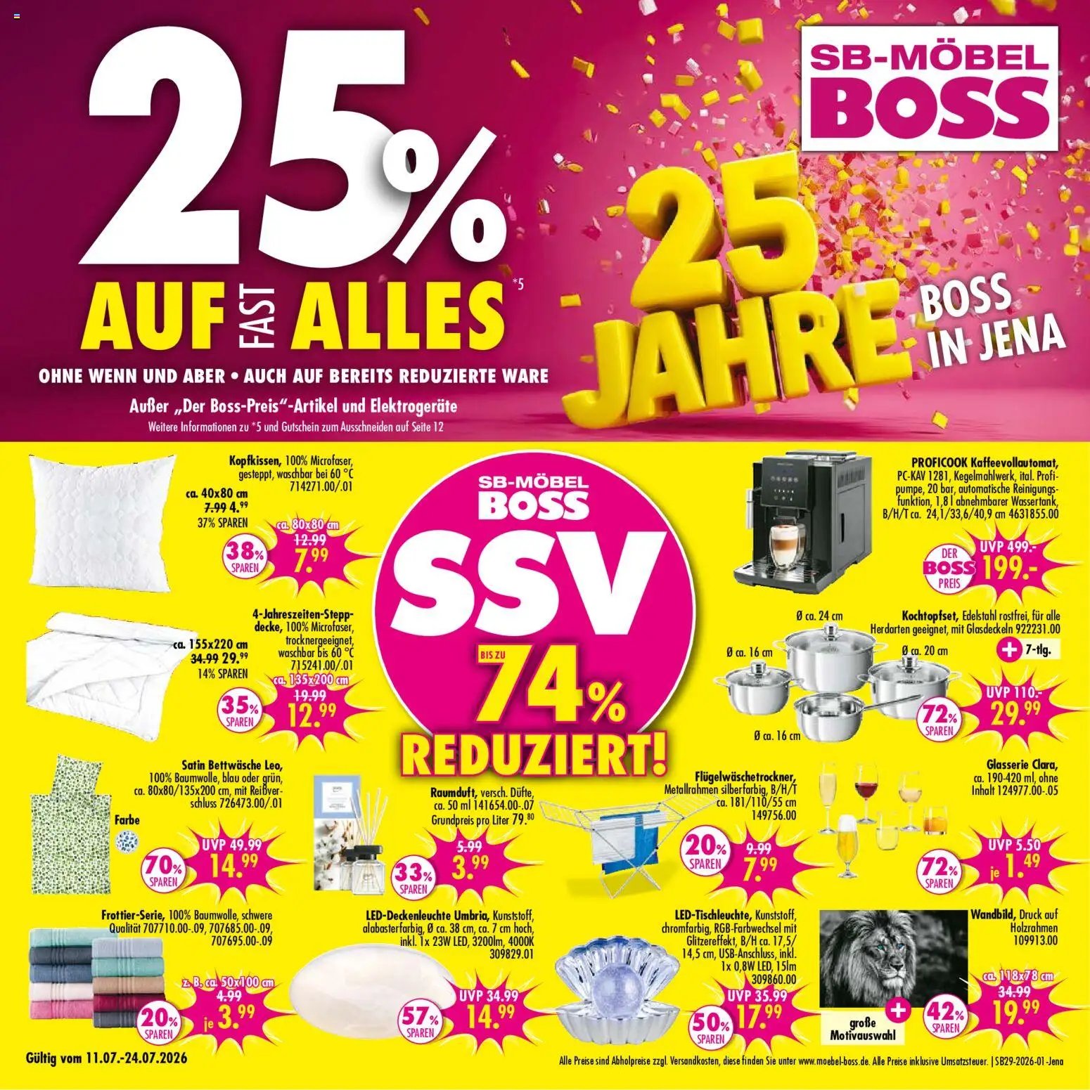 SB Möbel Boss Prospekt Jena