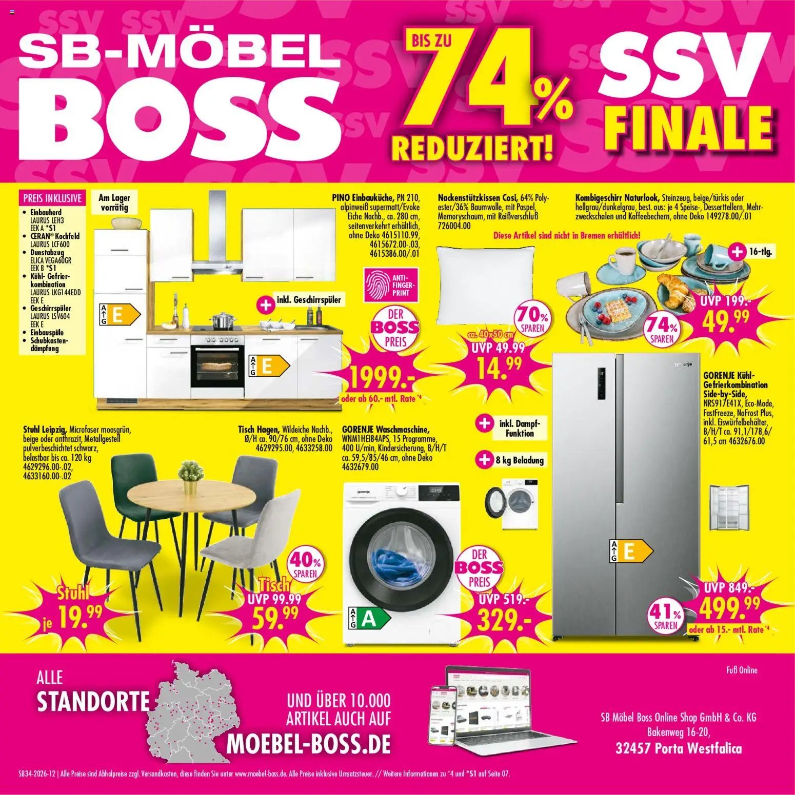 SB Möbel Boss Prospekt