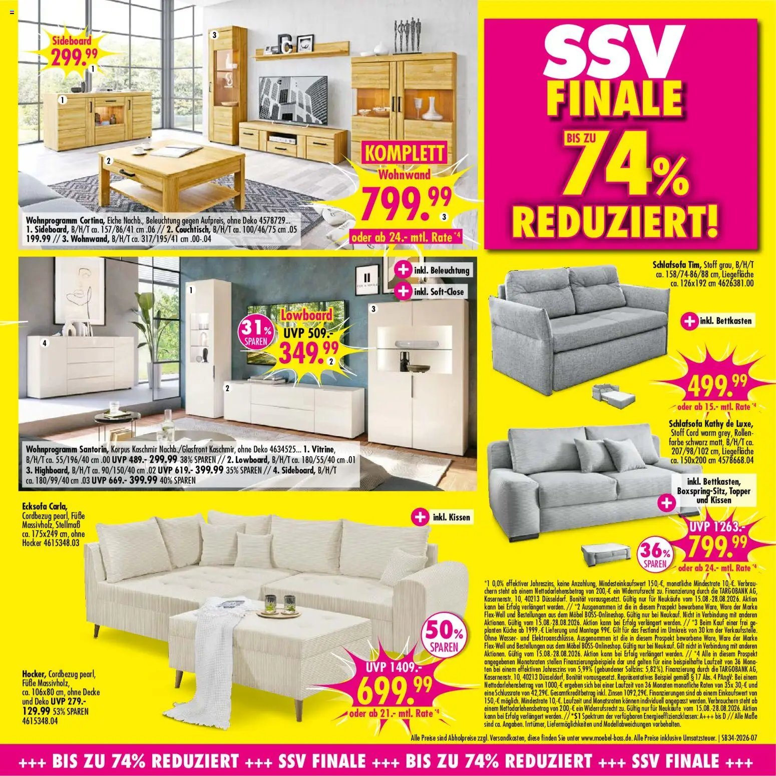 SB Möbel Boss Prospekt