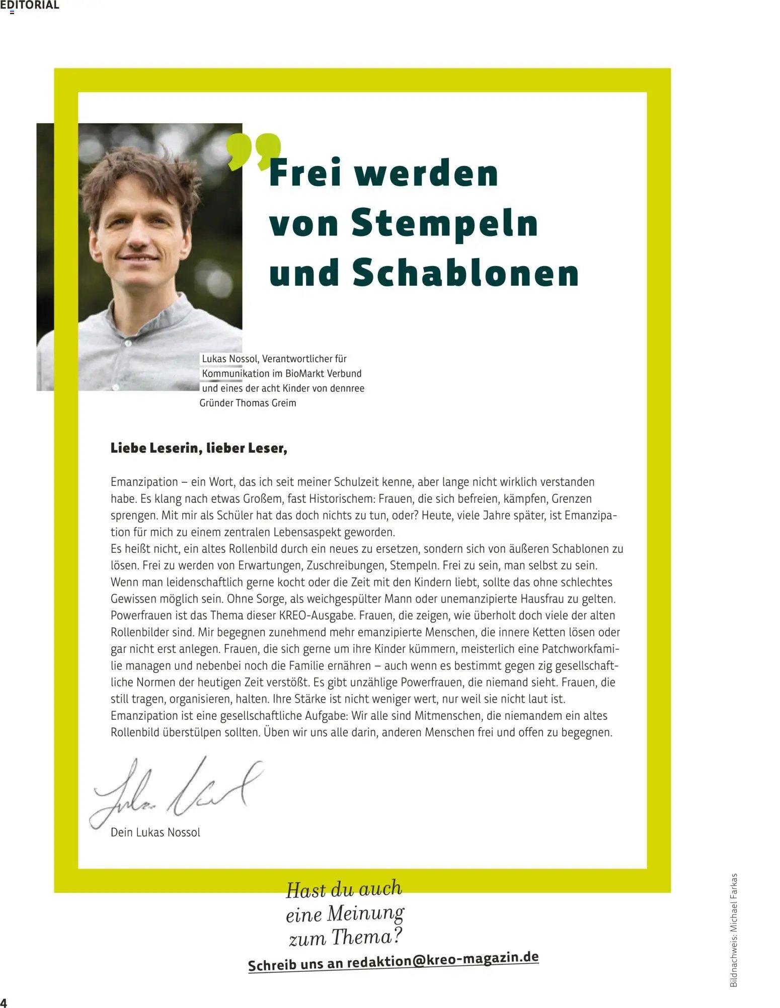 Denns BioMarkt Kreo Magazin