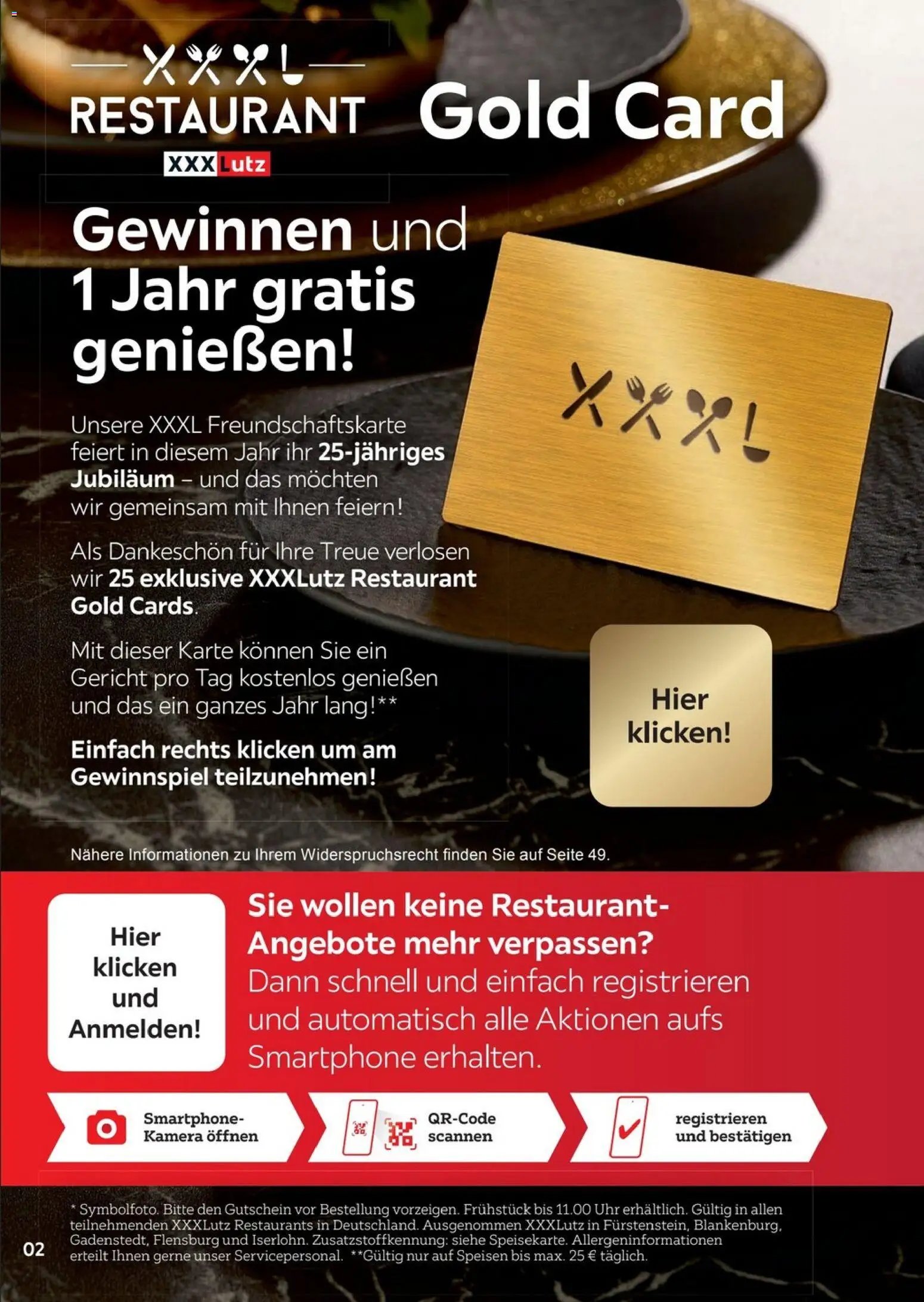 XXXL Lutz Restaurantgutscheine