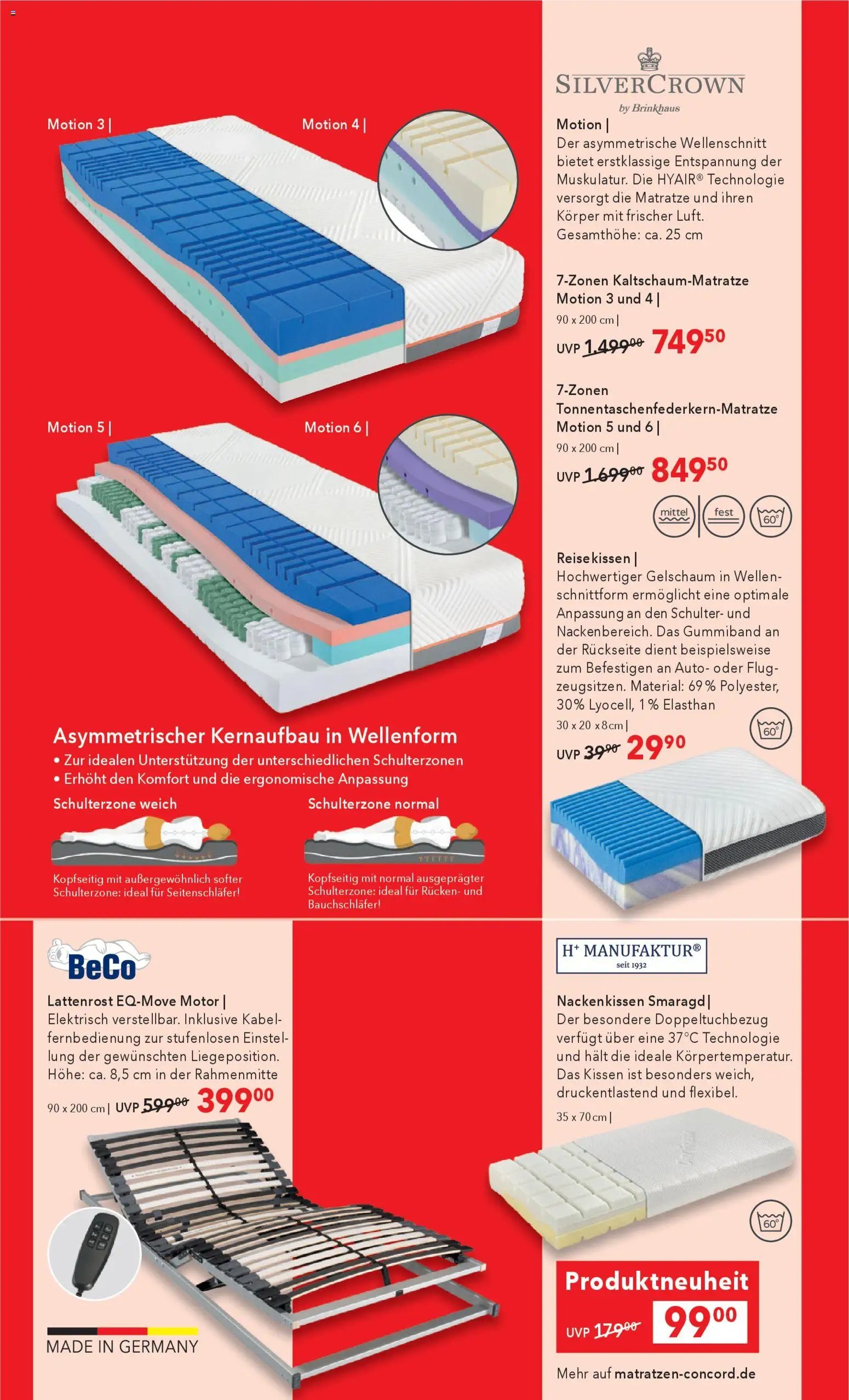 Matratzen Concord Prospekt 	
