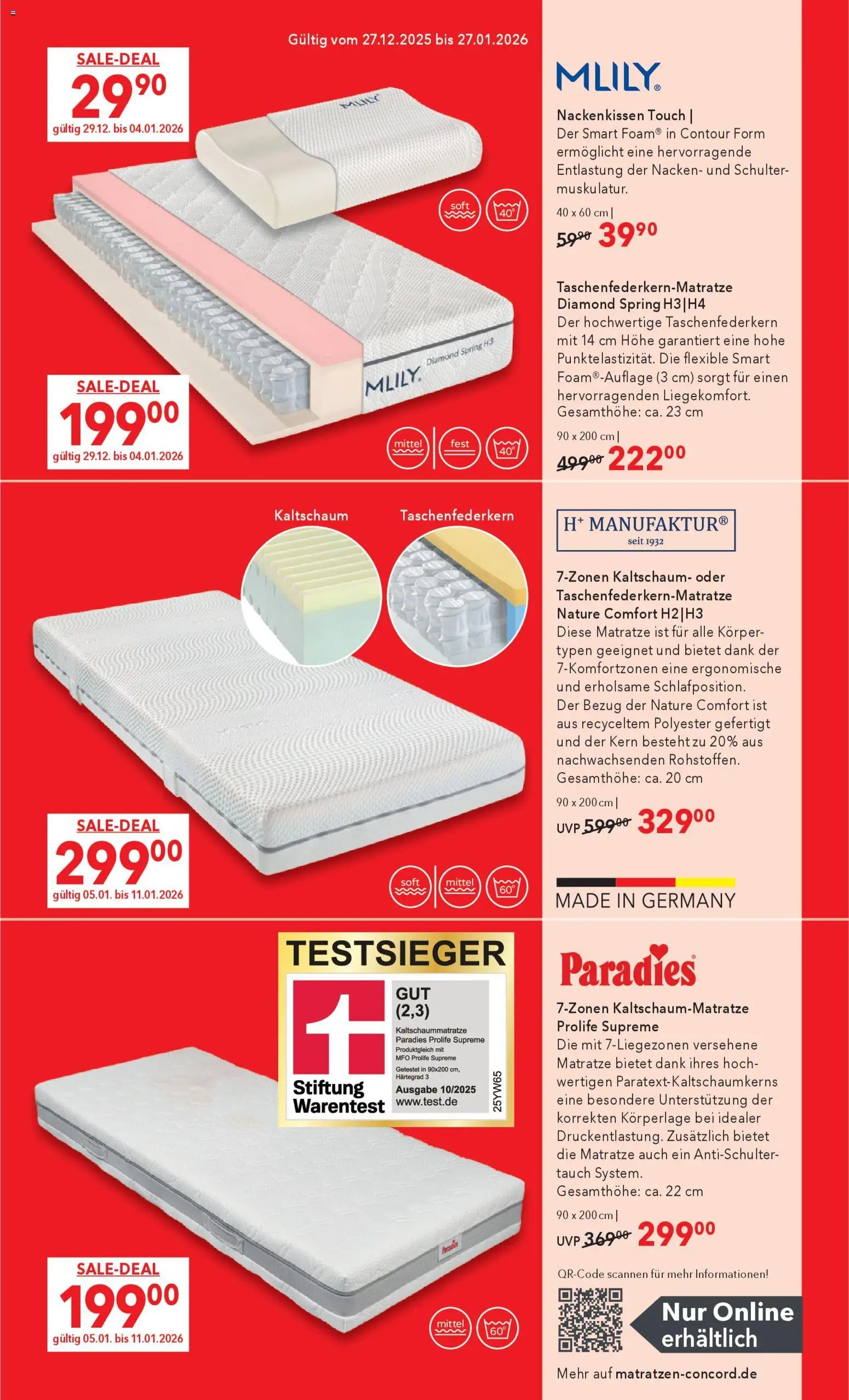 Matratzen Concord Prospekt 	