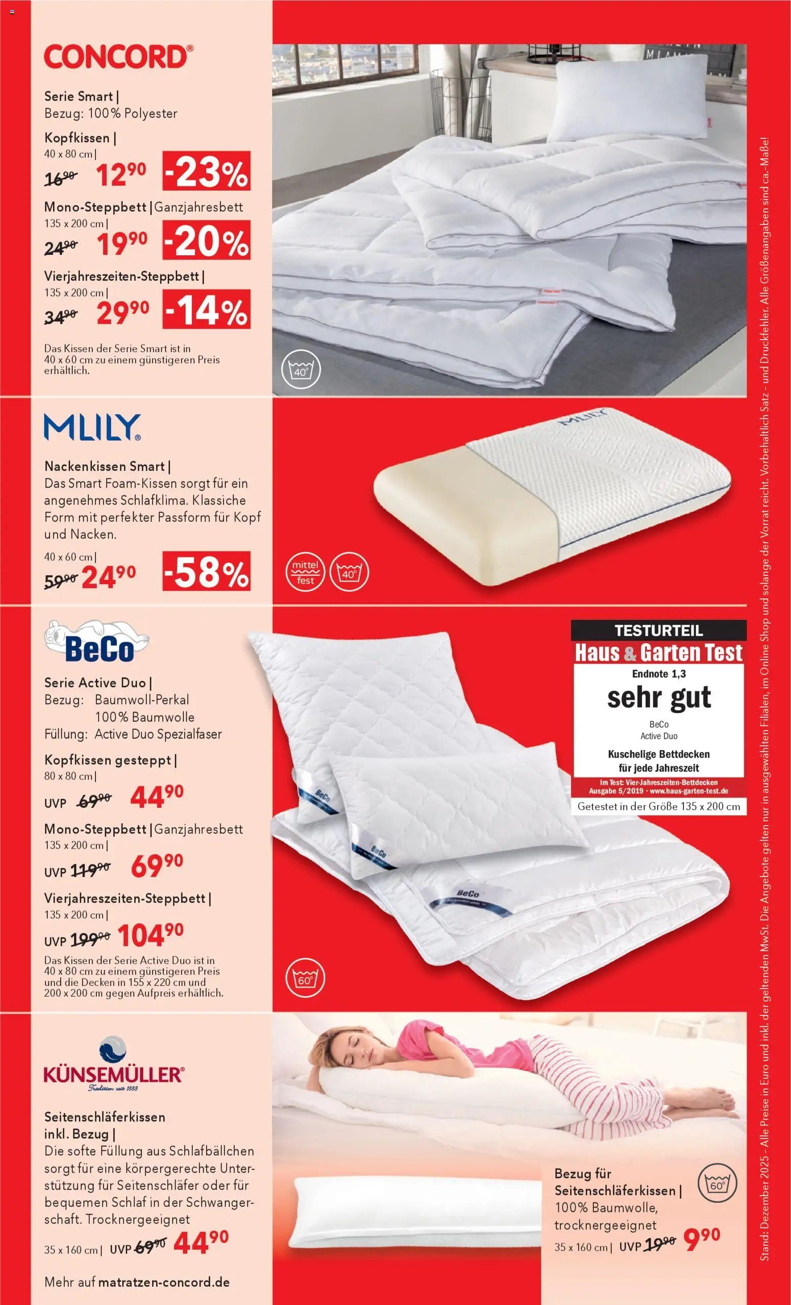Matratzen Concord Prospekt 	