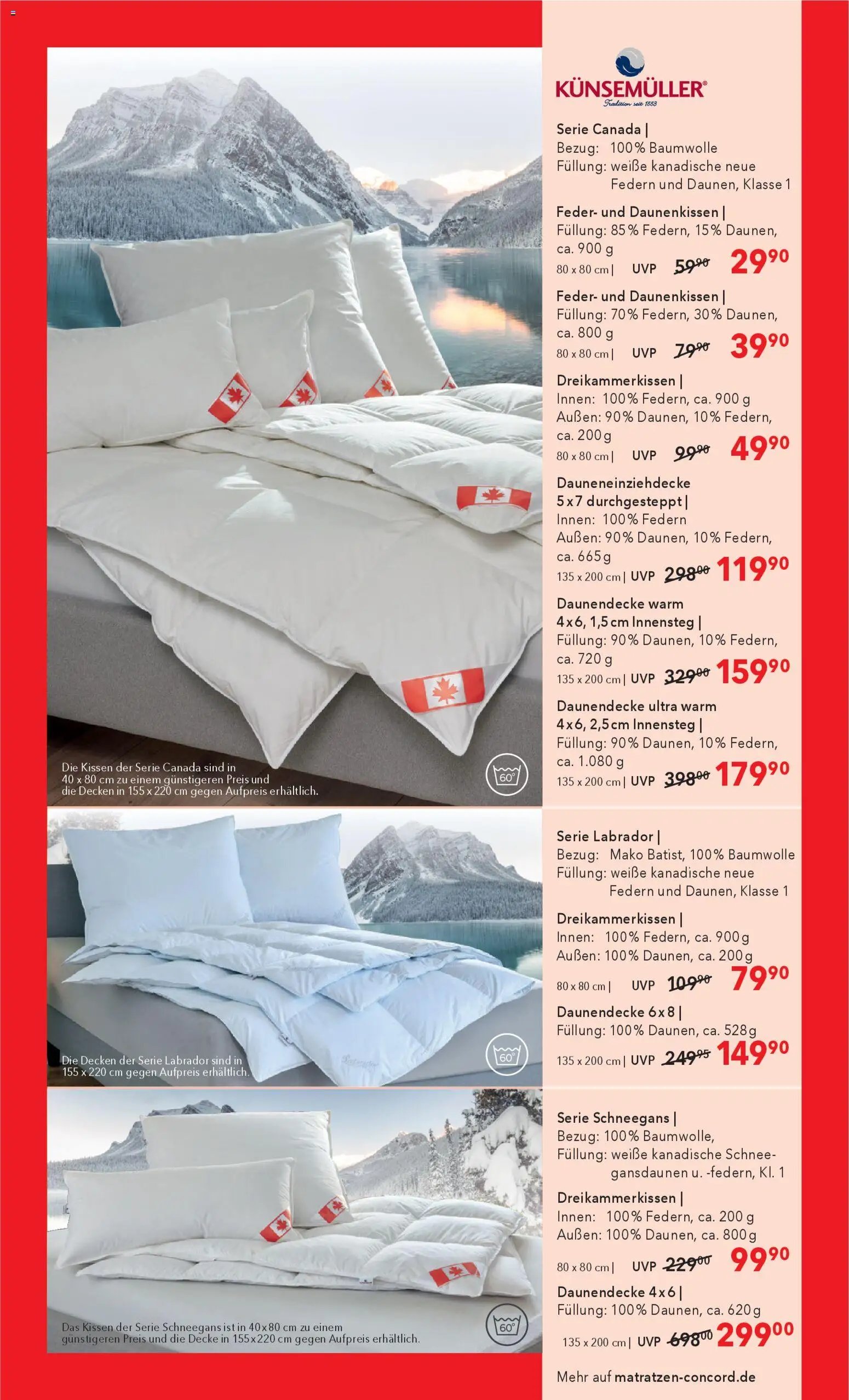 Matratzen Concord Prospekt 	