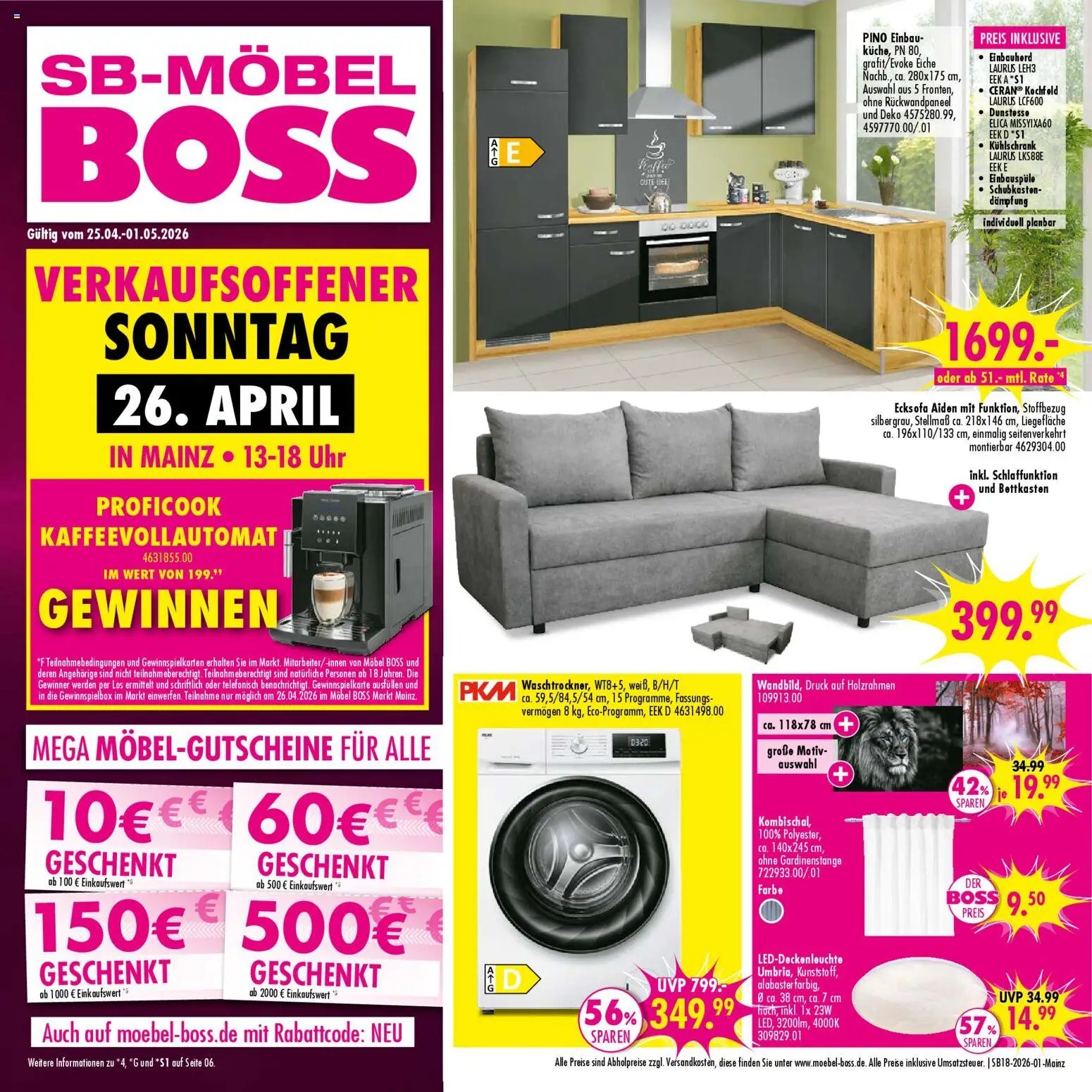 SB Möbel Boss Prospekt Mainz (2026-04-24 - 2026-05-01)