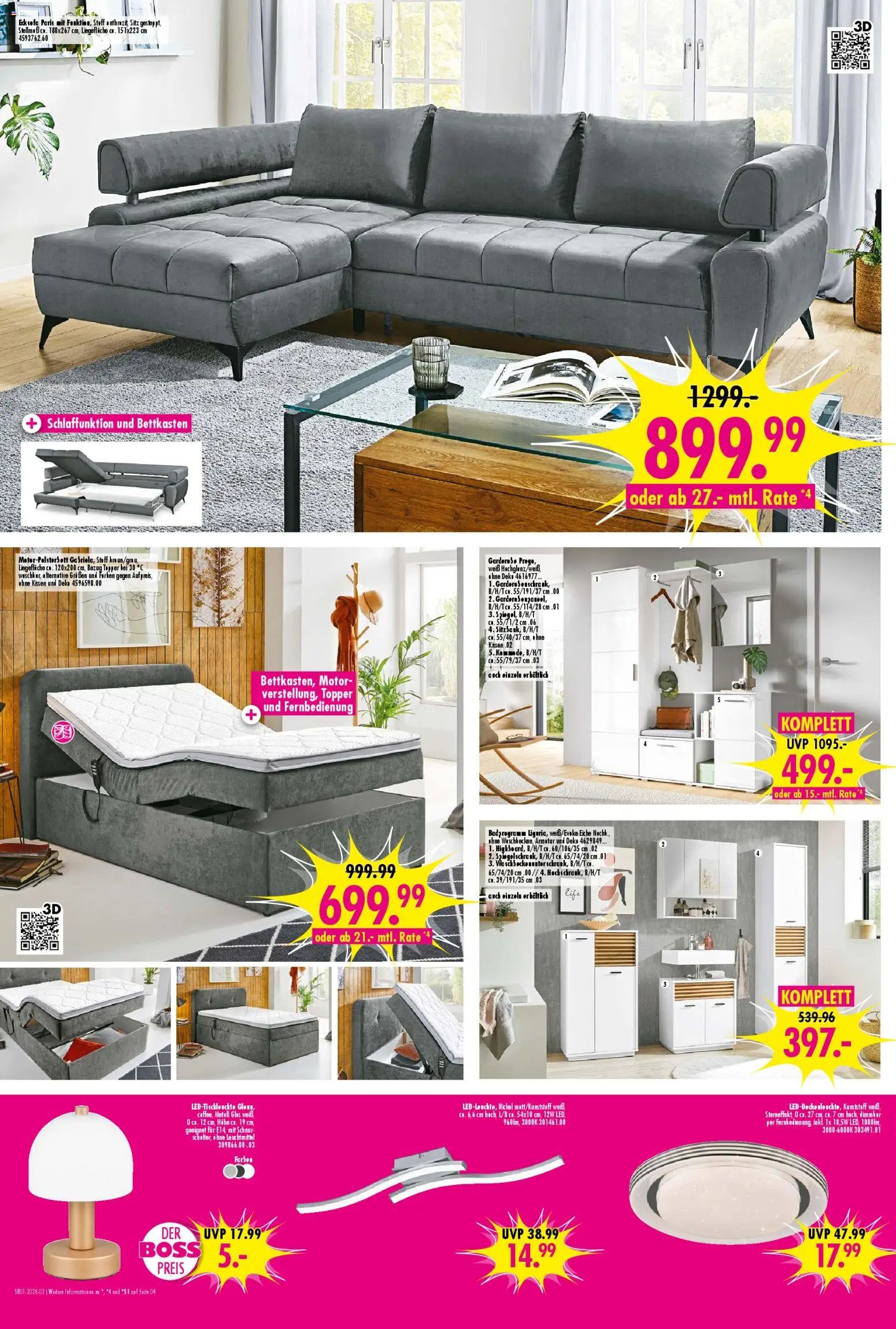 SB Möbel Boss Prospekt 	 (2025-12-27 - 2026-01-02)