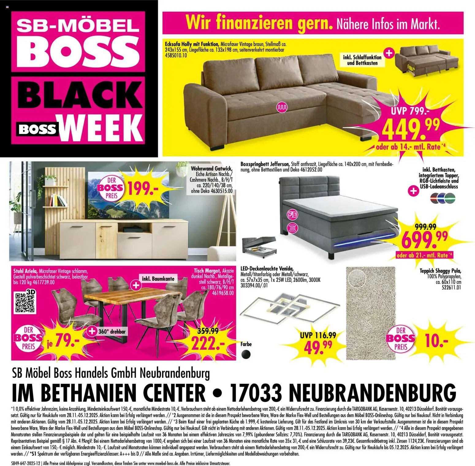 SB Möbel Boss - Black Friday (2025-11-28 - 2025-12-05)
