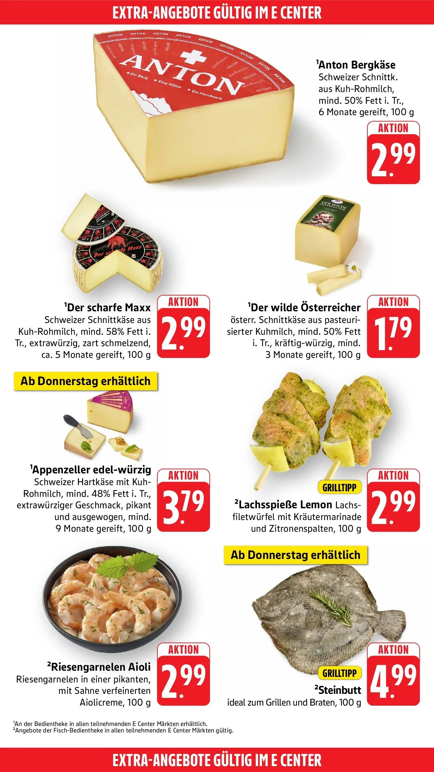 E center - E center: Wochenangebote