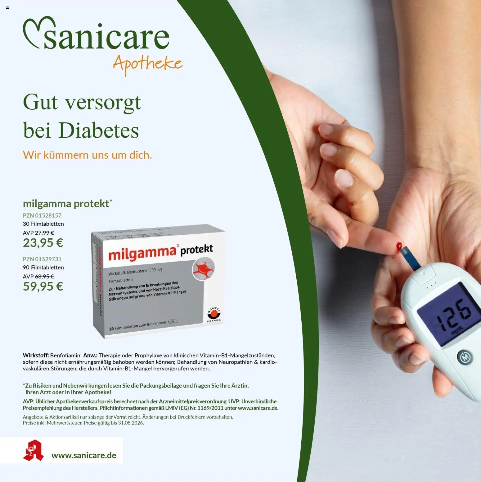 Sanicare Spezial-Angebote (2026-03-03 - 2026-08-31)