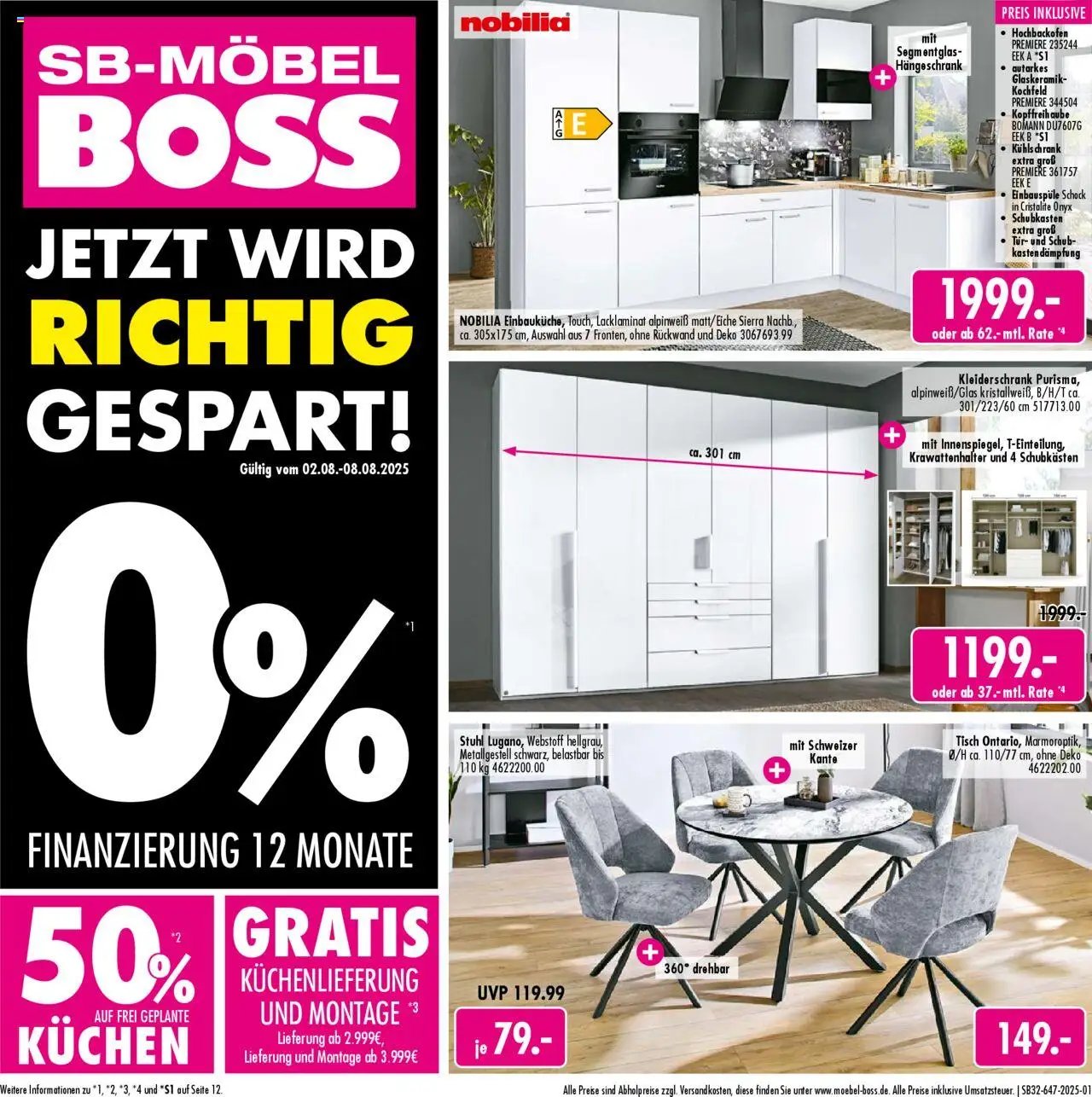 SB Möbel Boss Prospekt Neubrandenburg (2025-08-02 - 2025-08-08) | 1