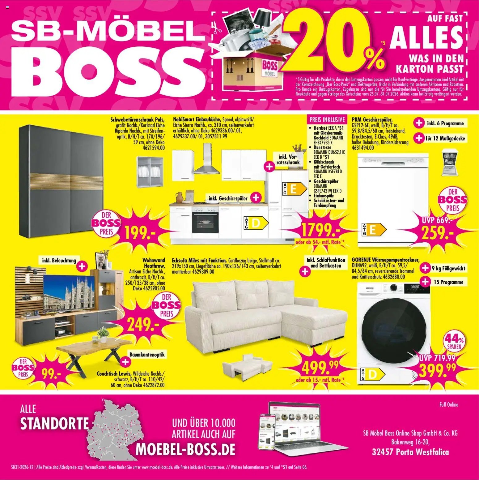 SB Möbel Boss Prospekt
