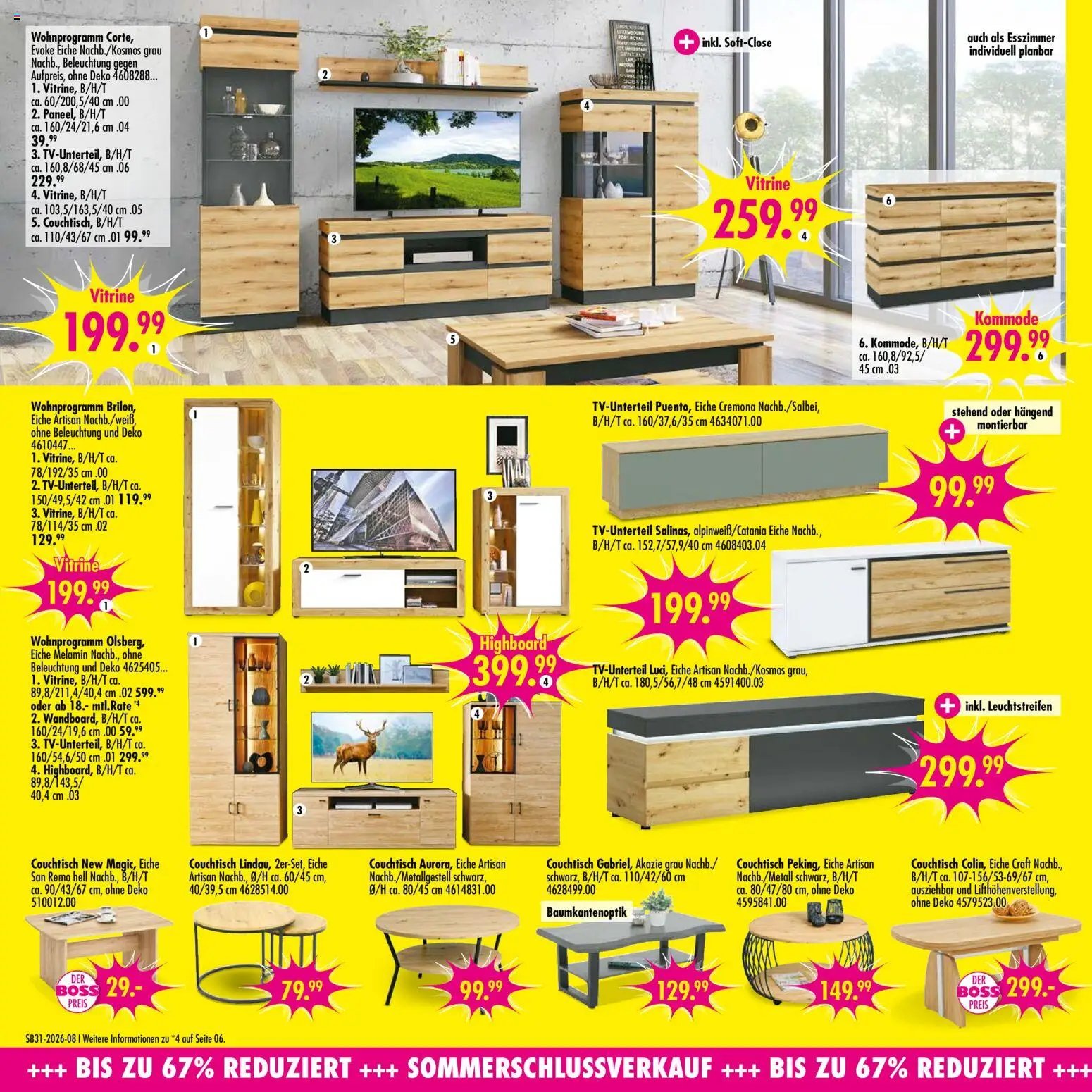 SB Möbel Boss Prospekt