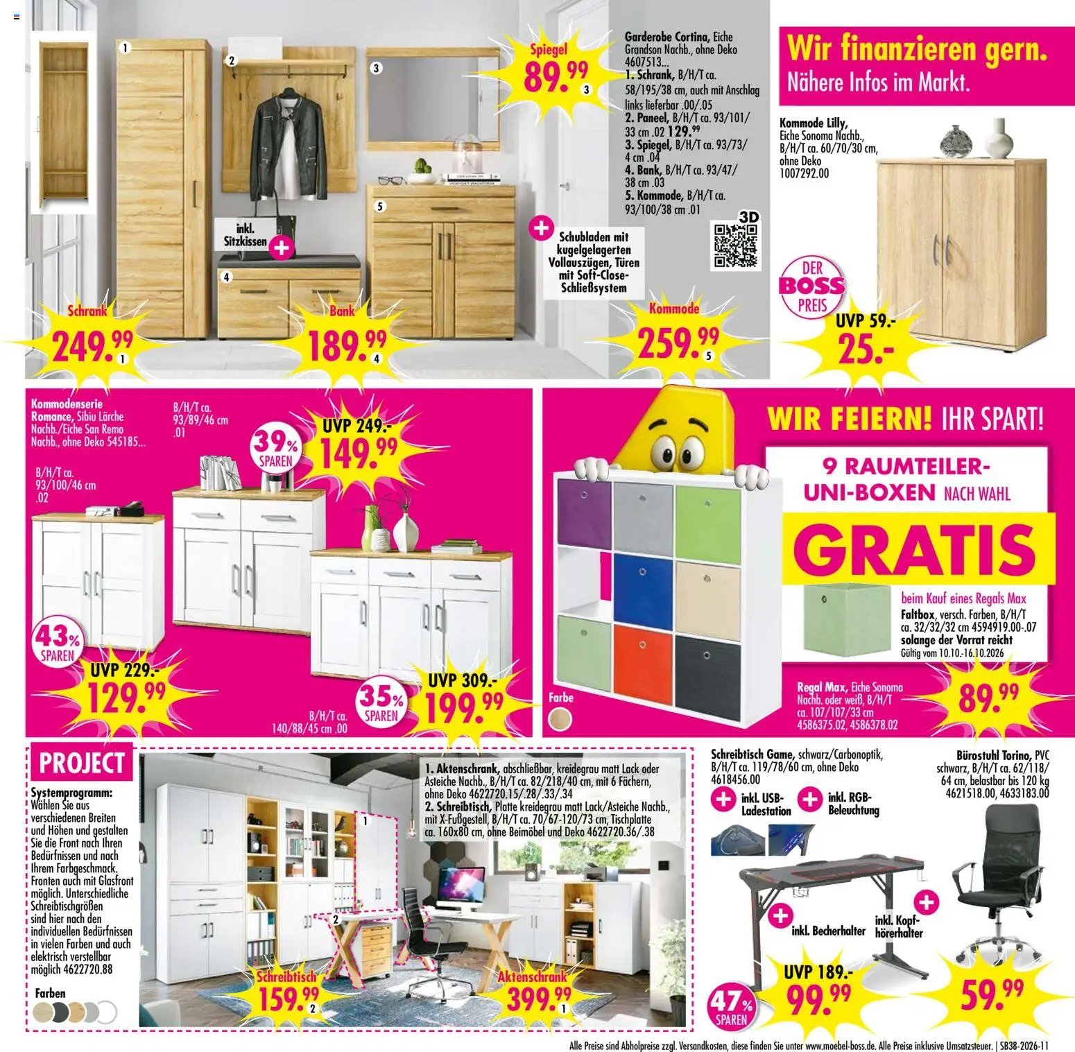 SB Möbel Boss Prospekt