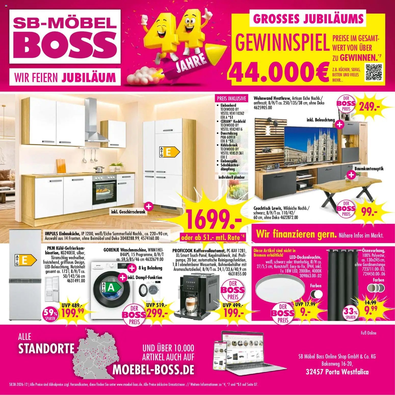 SB Möbel Boss Prospekt
