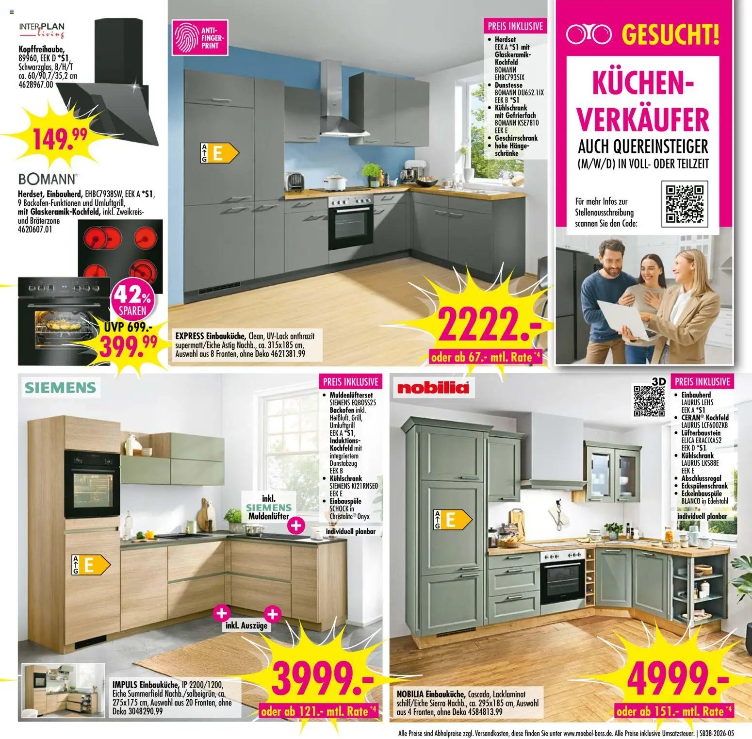 SB Möbel Boss Prospekt