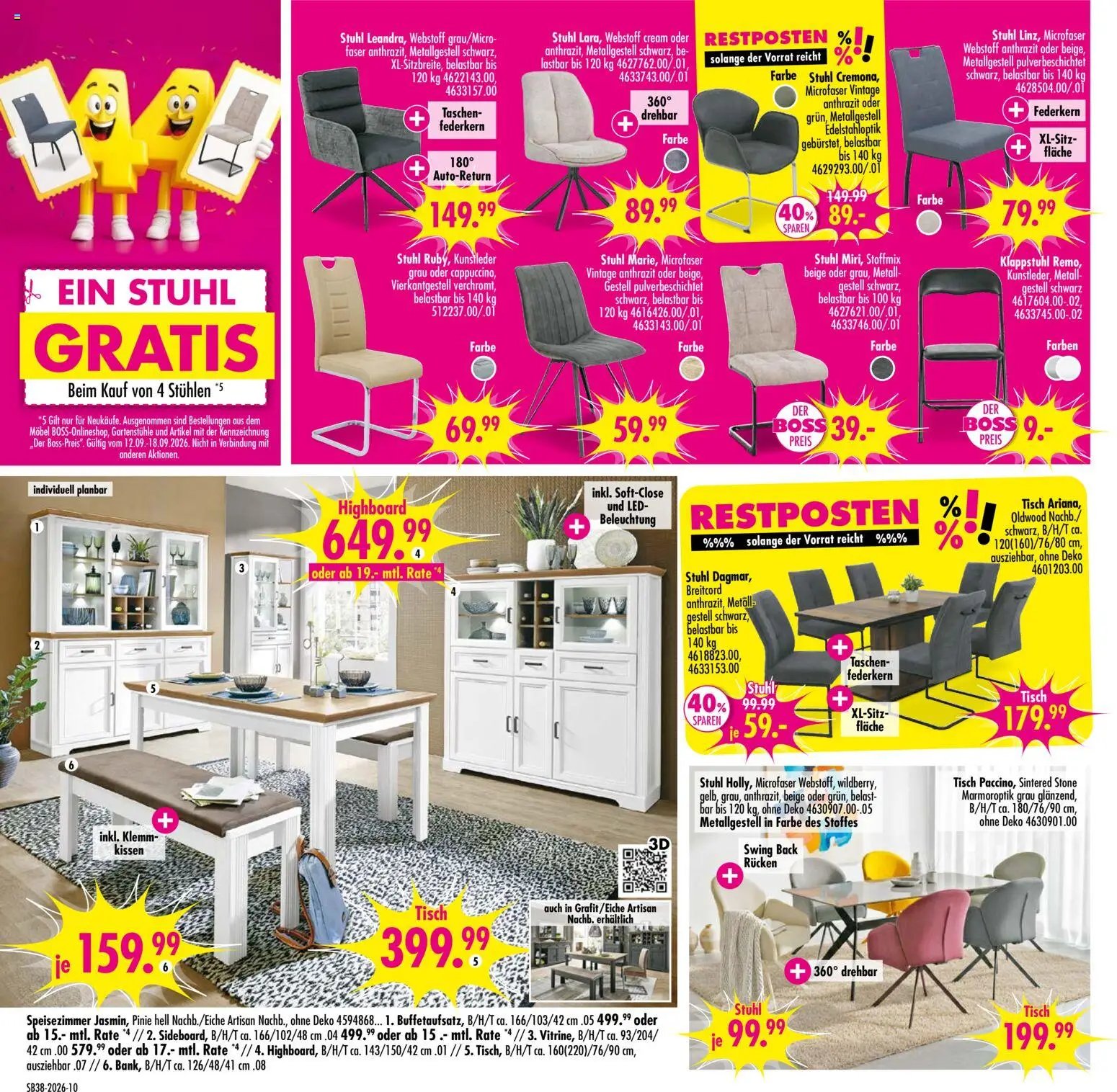 SB Möbel Boss Prospekt