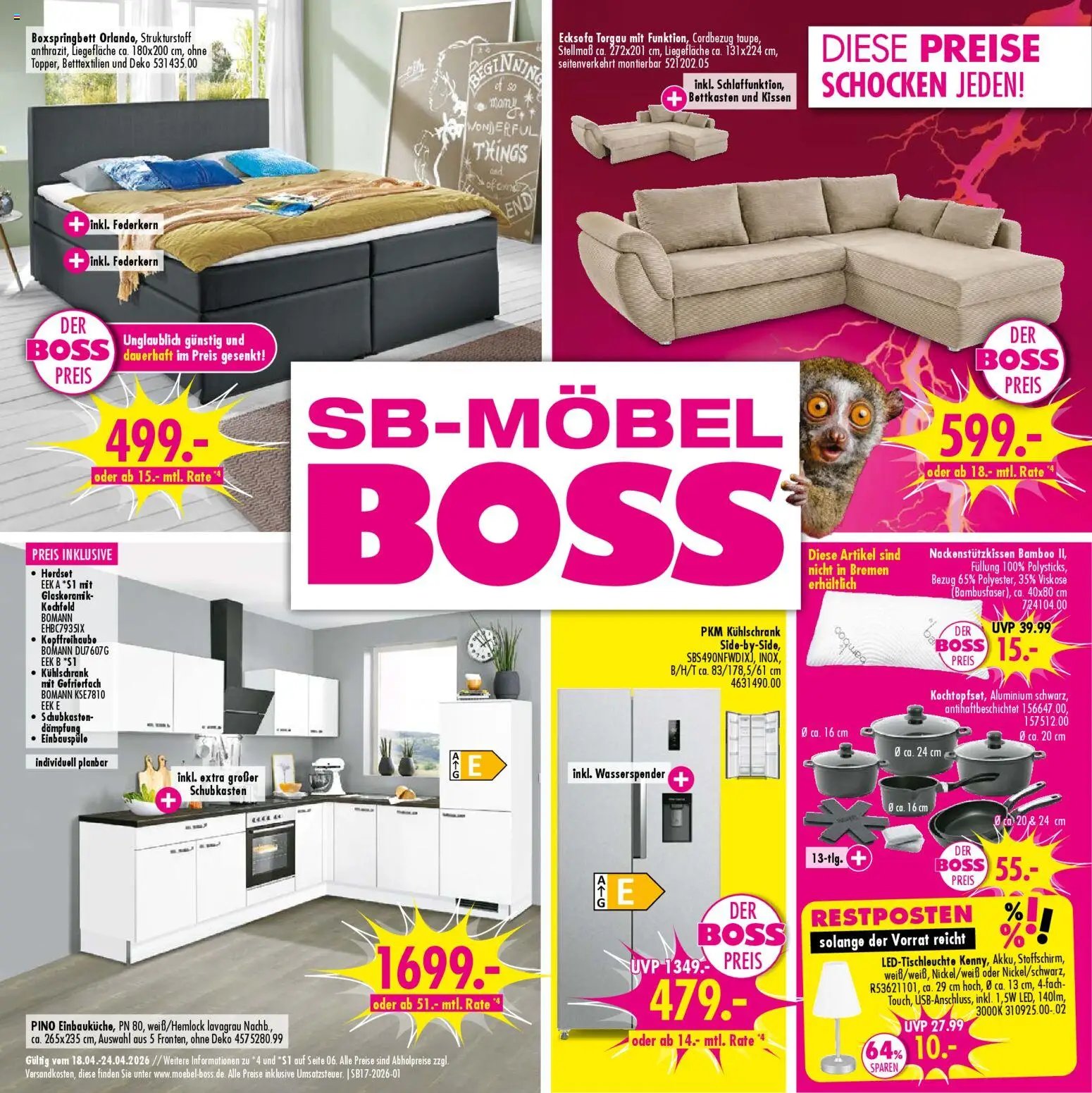 SB Möbel Boss Prospekt 	