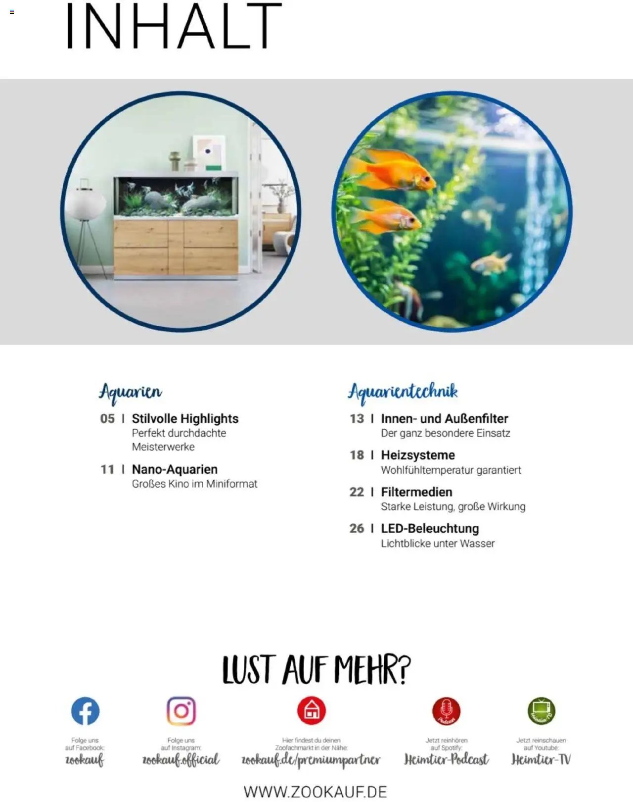 zookauf Themenkatalog Aquaristik