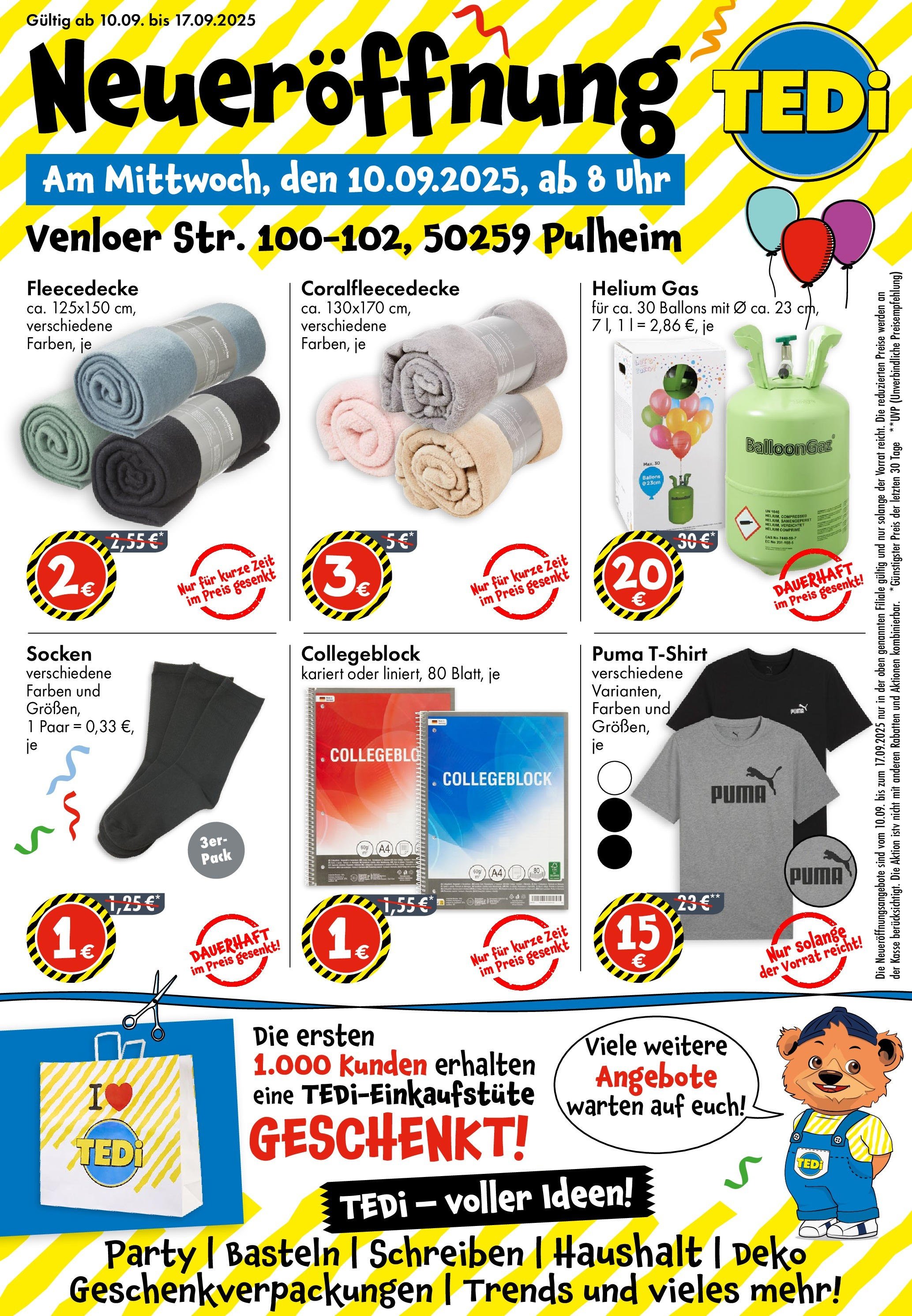 TEDi - TEDi Neueröffnung in Pulheim (2025-09-05 - 2025-09-12) | 1