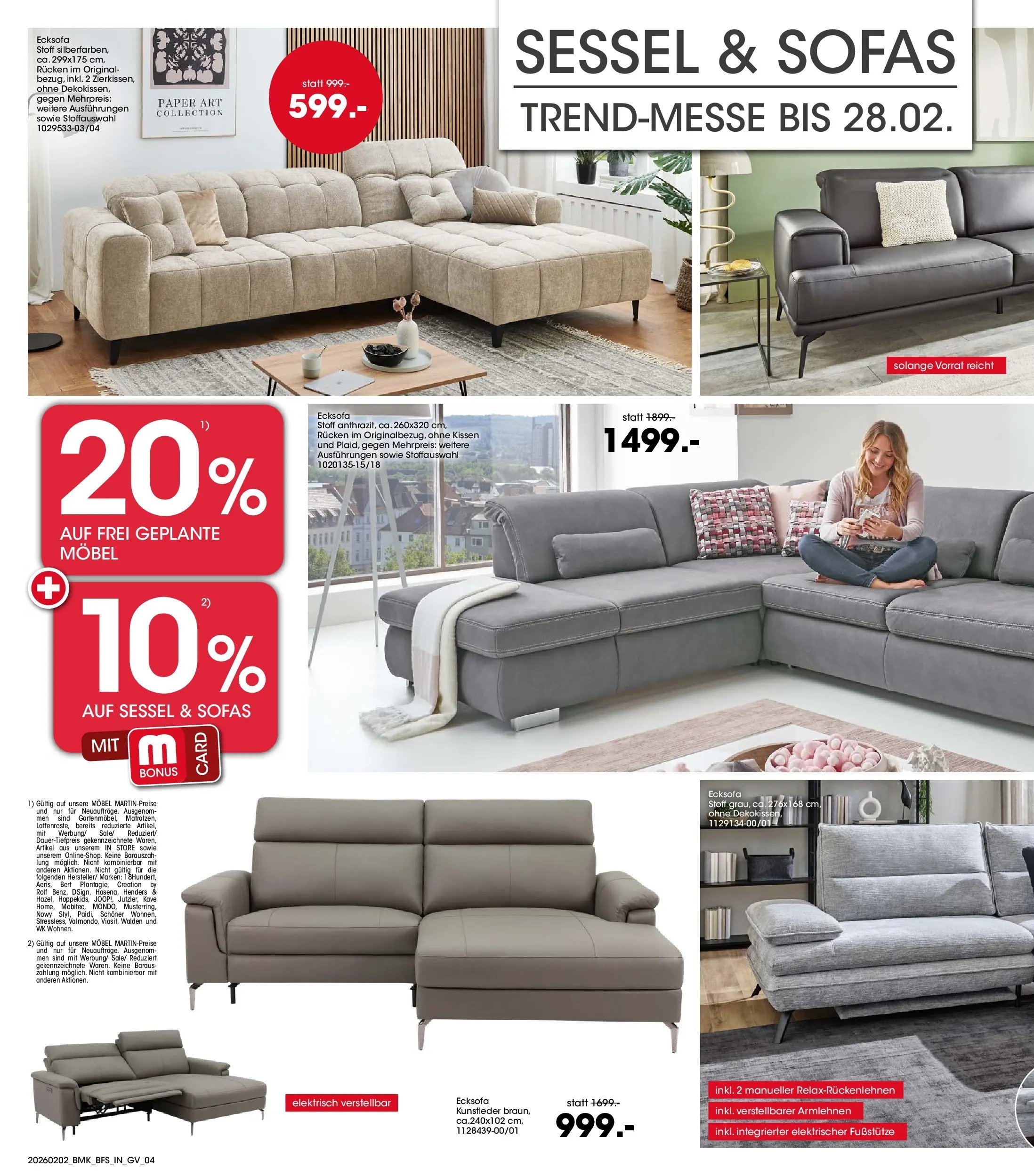 Möbel Martin Prospekt Sessel & Sofas	