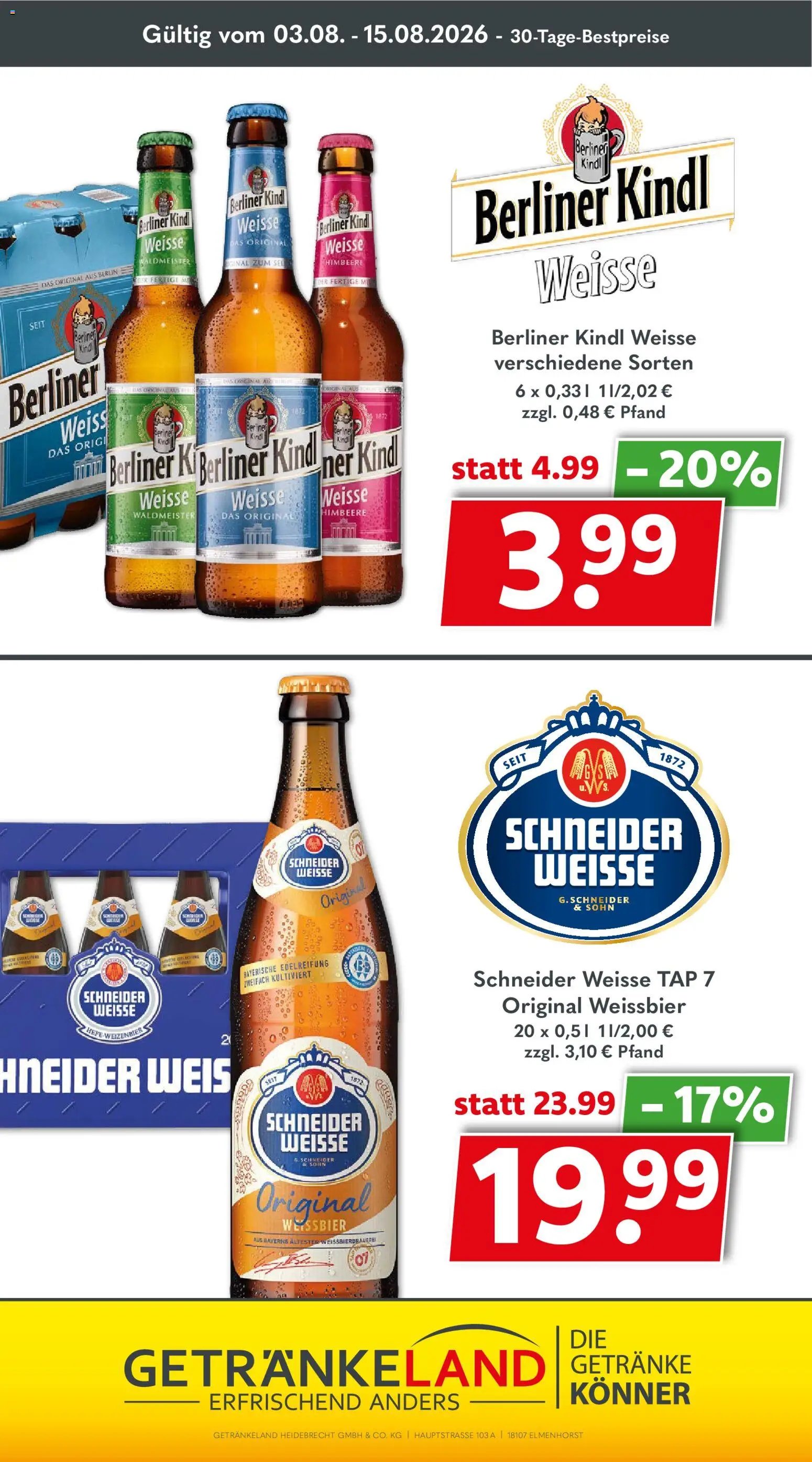 Getränkeland Prospekt