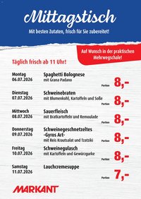 Markant Mittagstisch