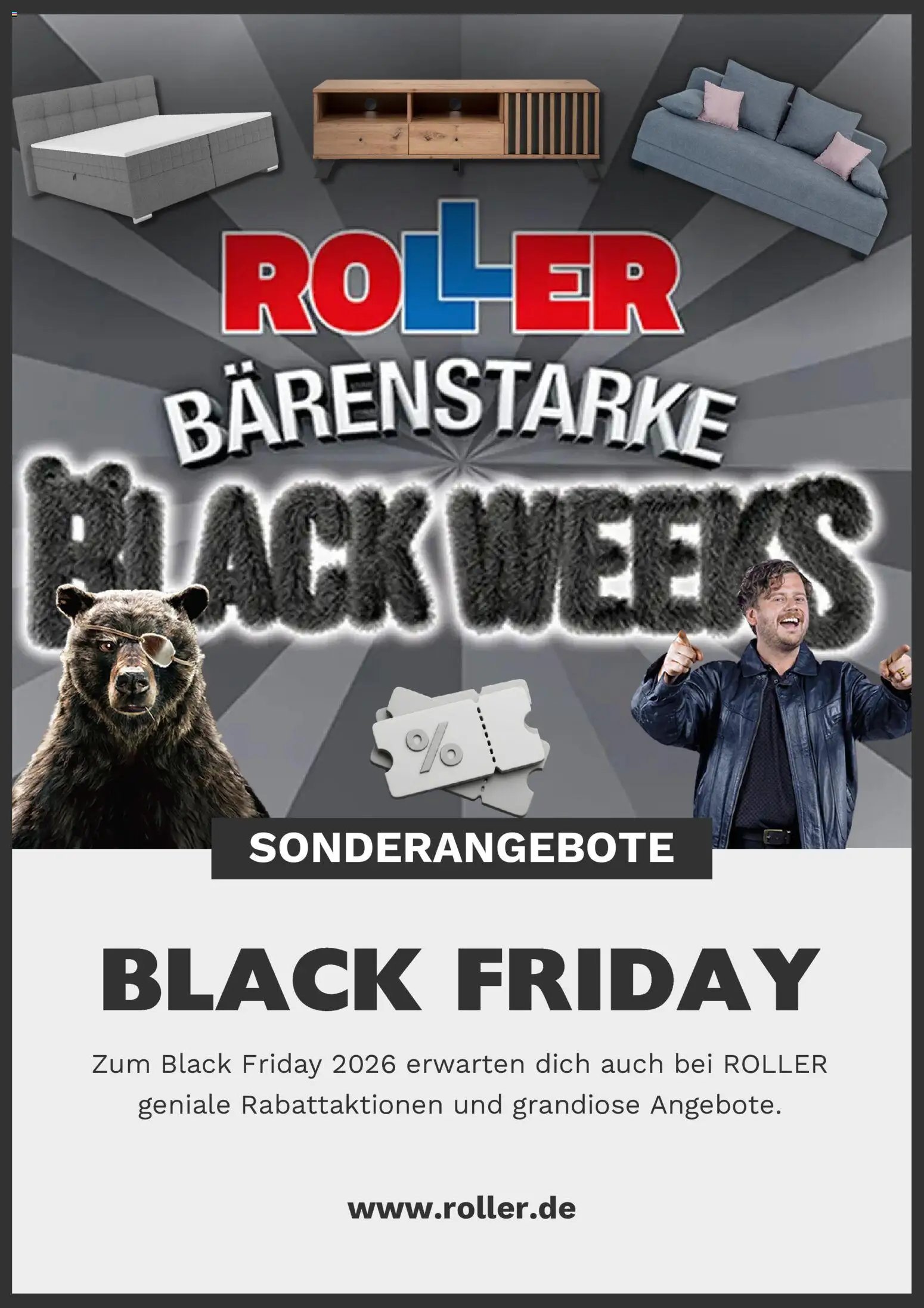 Roller Black Friday Ankündigung