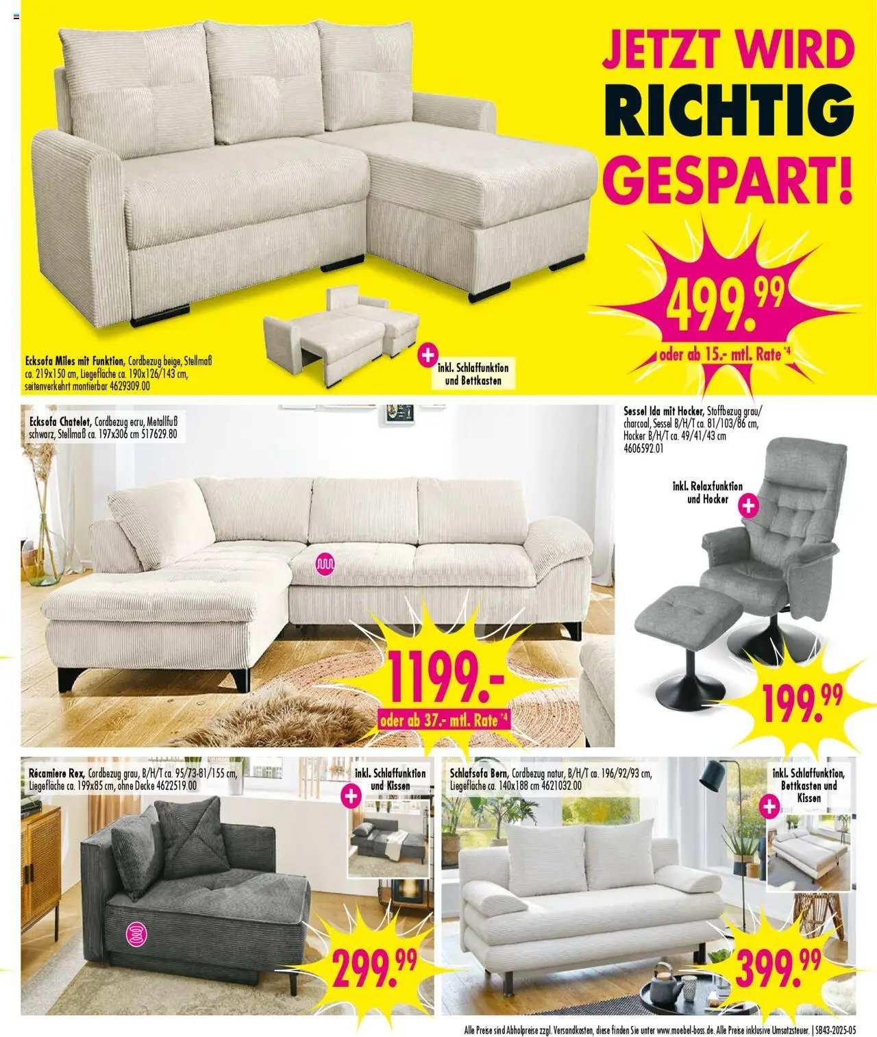 SB Möbel Boss Prospekt 	 (2025-10-18 - 2025-10-24) | 5