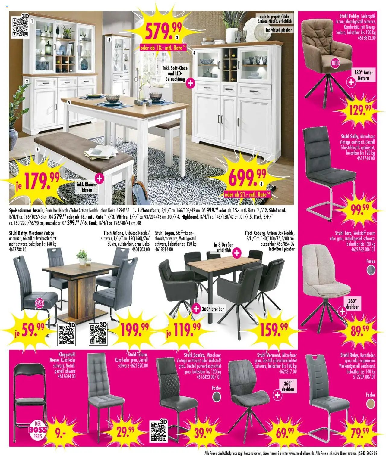 SB Möbel Boss Prospekt 	 (2025-10-18 - 2025-10-24) | 9
