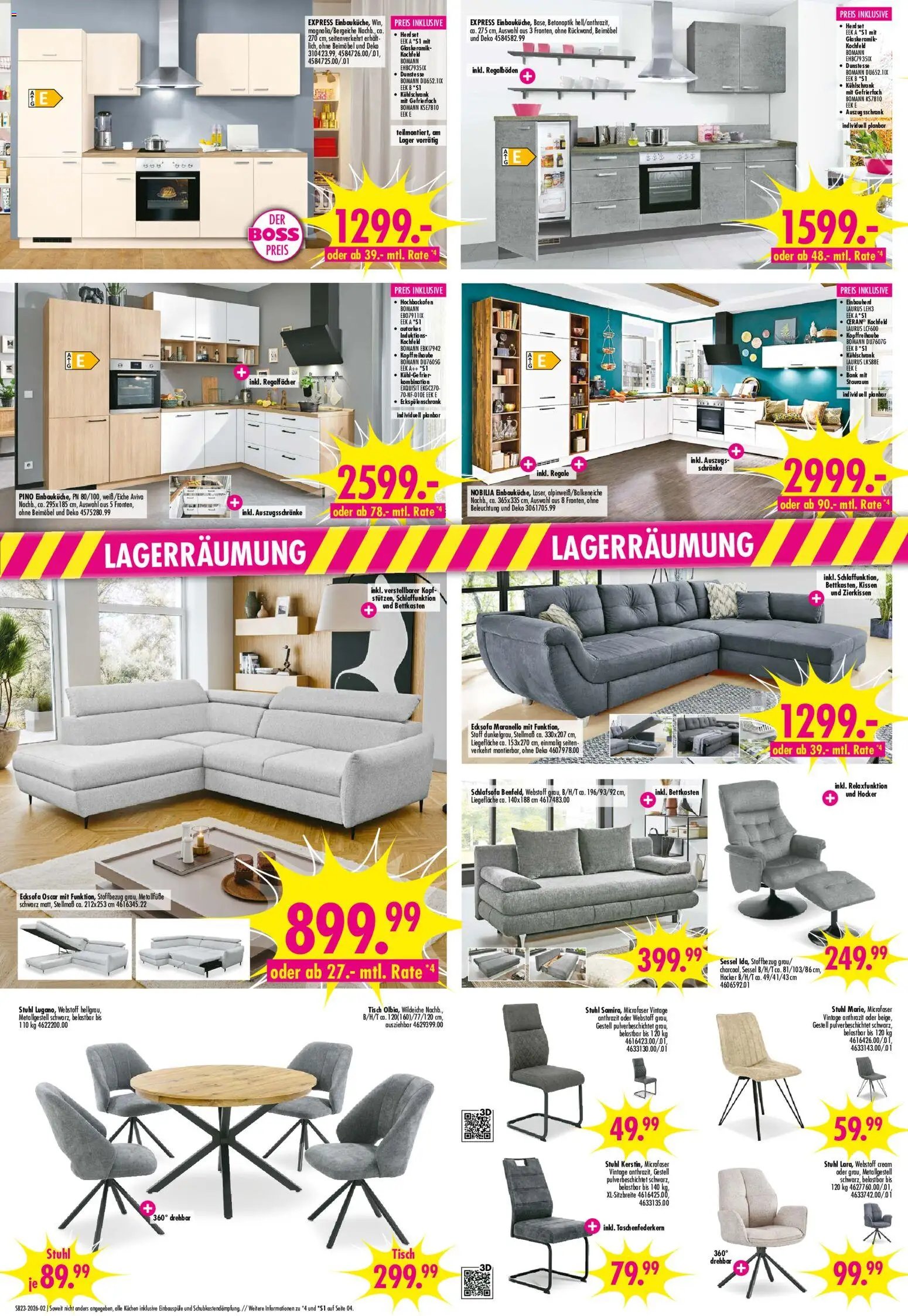 SB Möbel Boss Prospekt