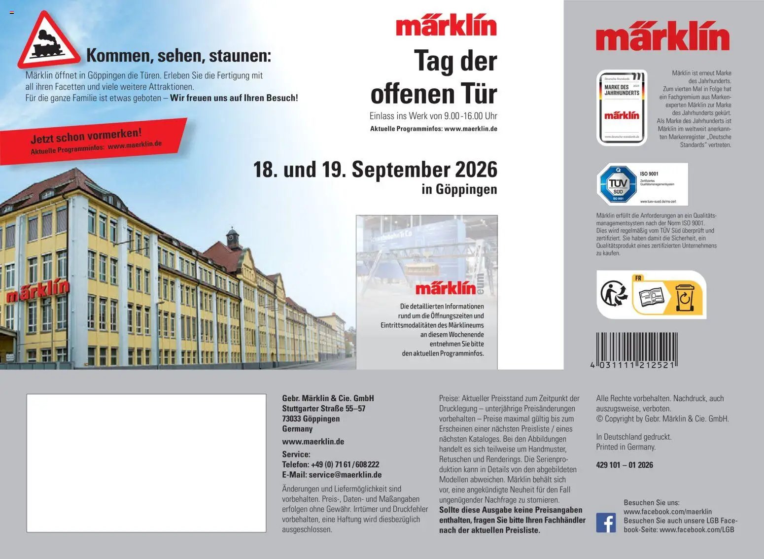 Conrad Märklin Katalog