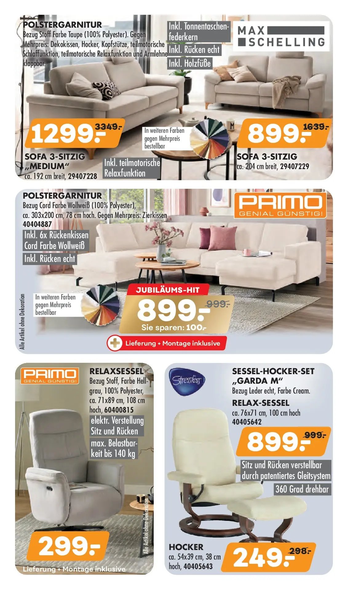 Möbel Kraft Bestpreis-Auswahl zum Jubiläum