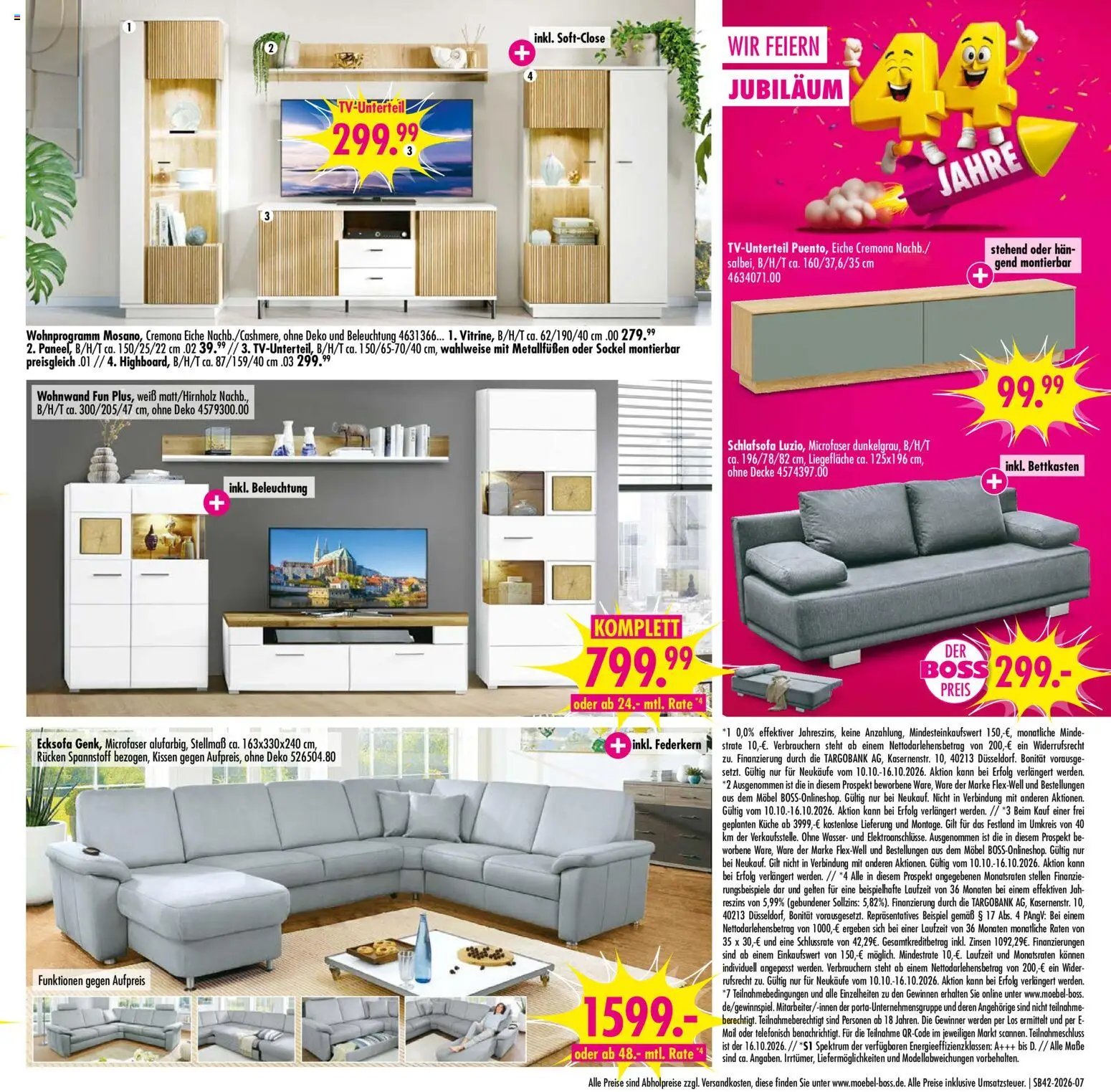 SB Möbel Boss Prospekt