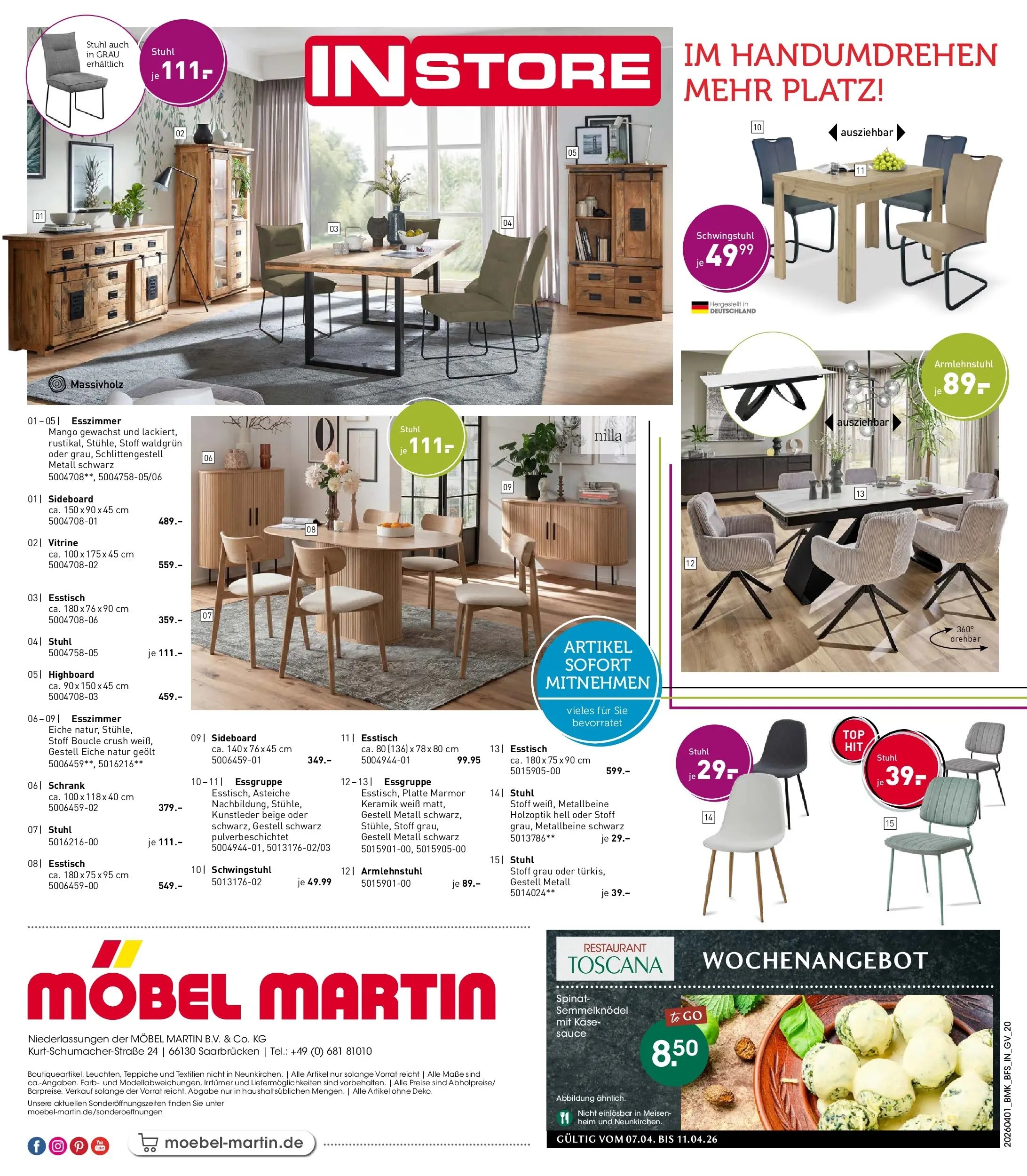 Möbel Martin Wochenangebote