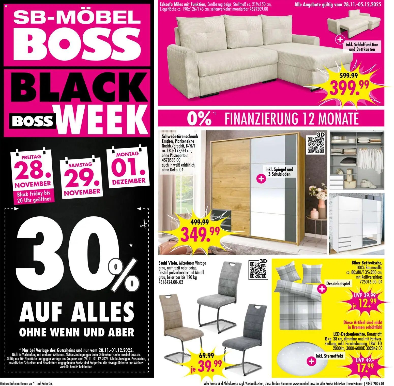 SB Möbel Boss - Black Friday (2025-11-28 - 2025-12-05)
