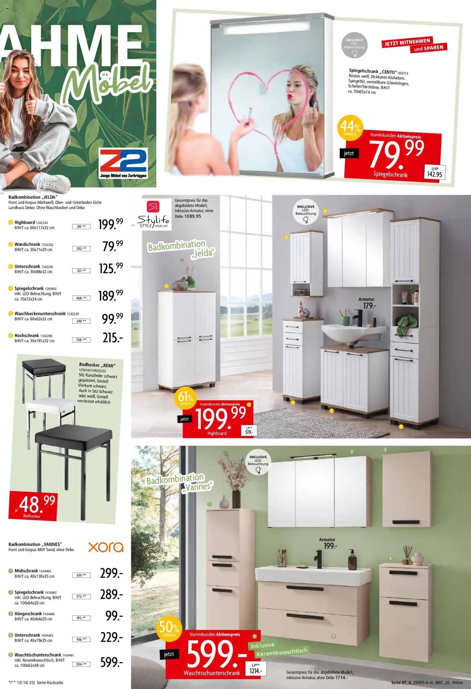 Zurbrüggen Z2 Mitnahme Möbel
