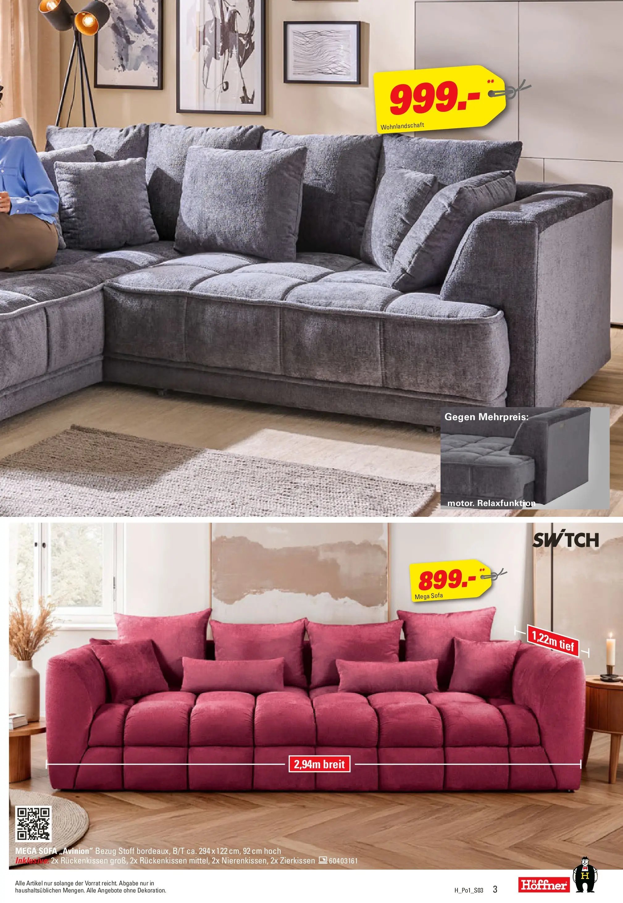 Höffner - Höffner: Möbelangebote