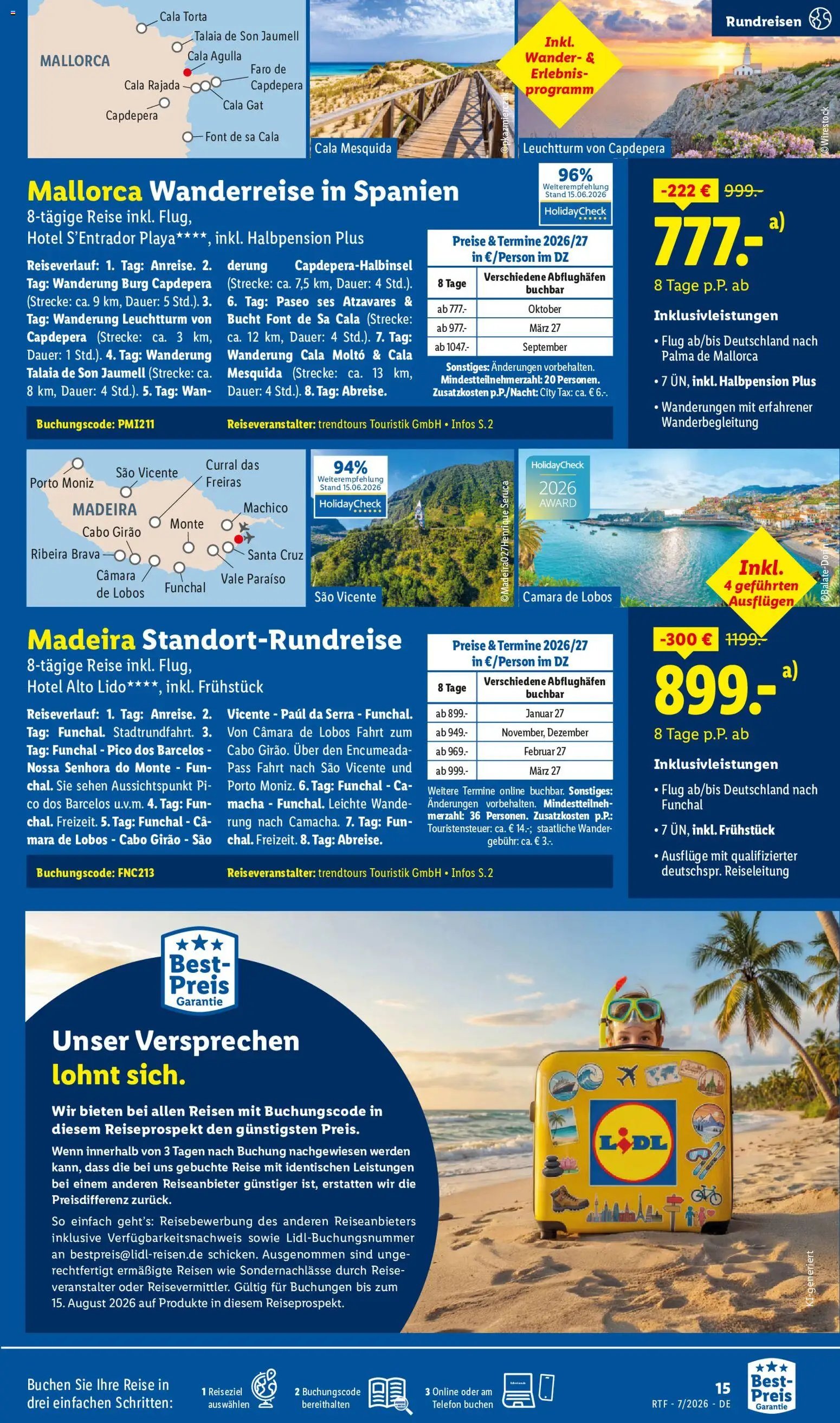Lidl Reisen Prospekt