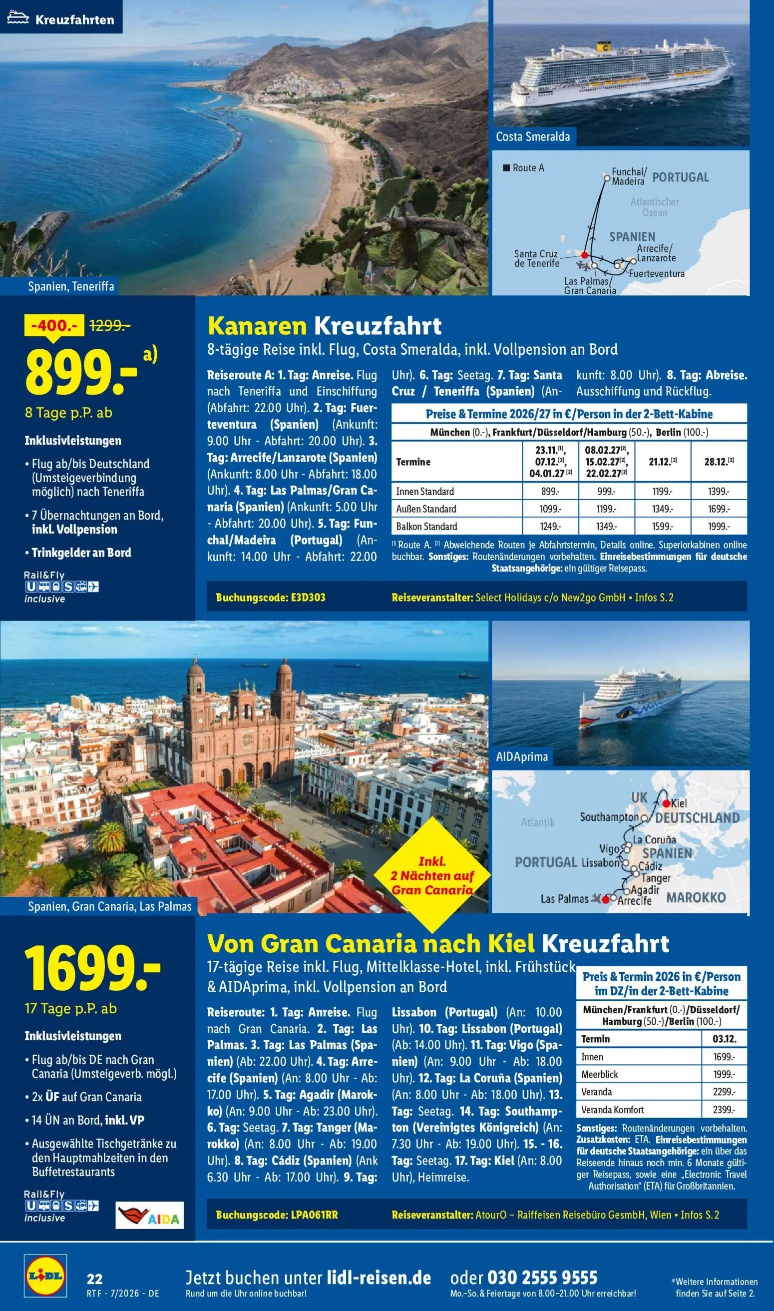 Lidl Reisen Prospekt