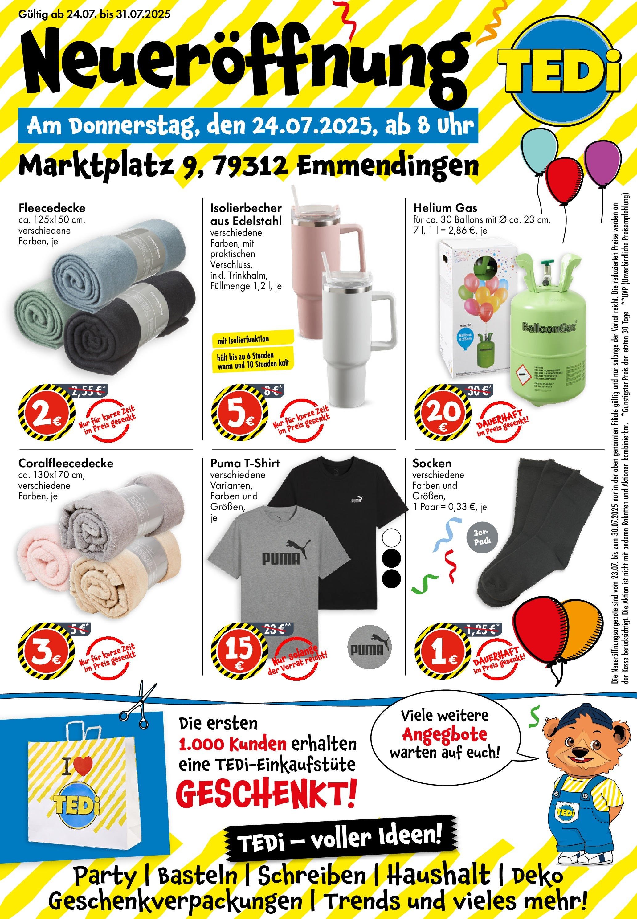 TEDi Neueröffnung in Emmendingen (2025-07-24 - 2025-07-31) | 1