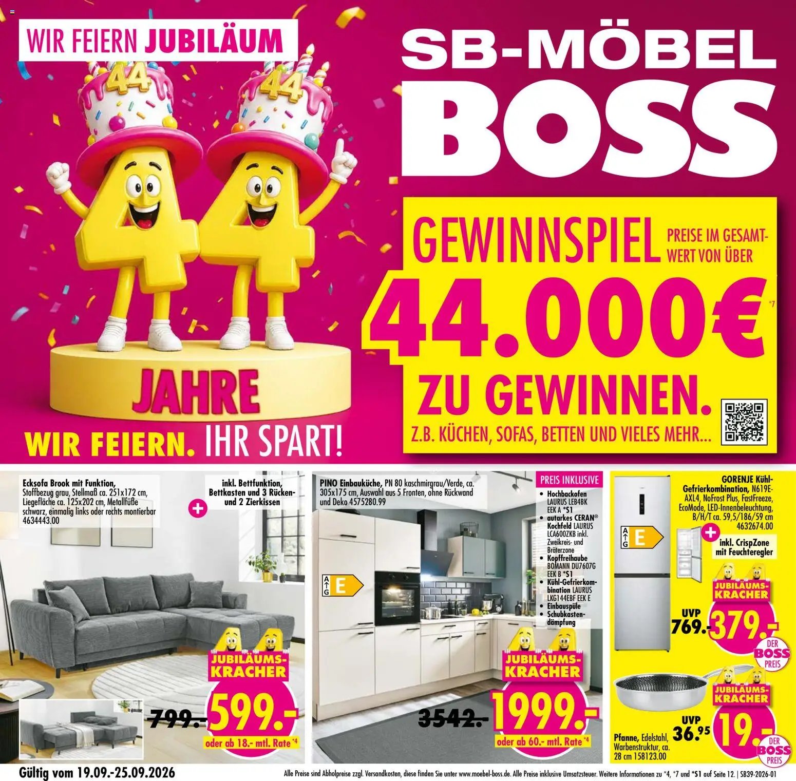 SB Möbel Boss Prospekt