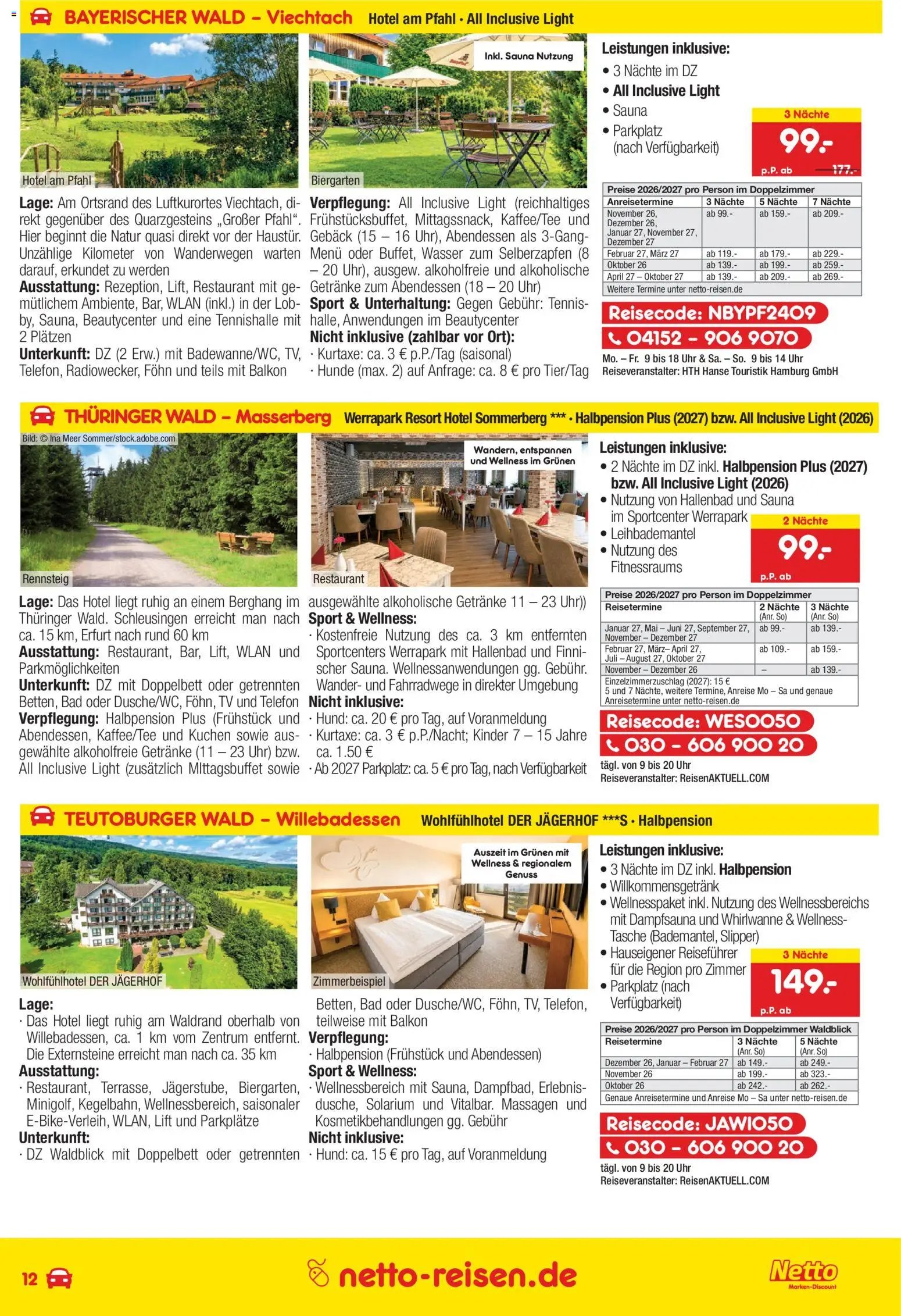 Netto Reisen Prospekt