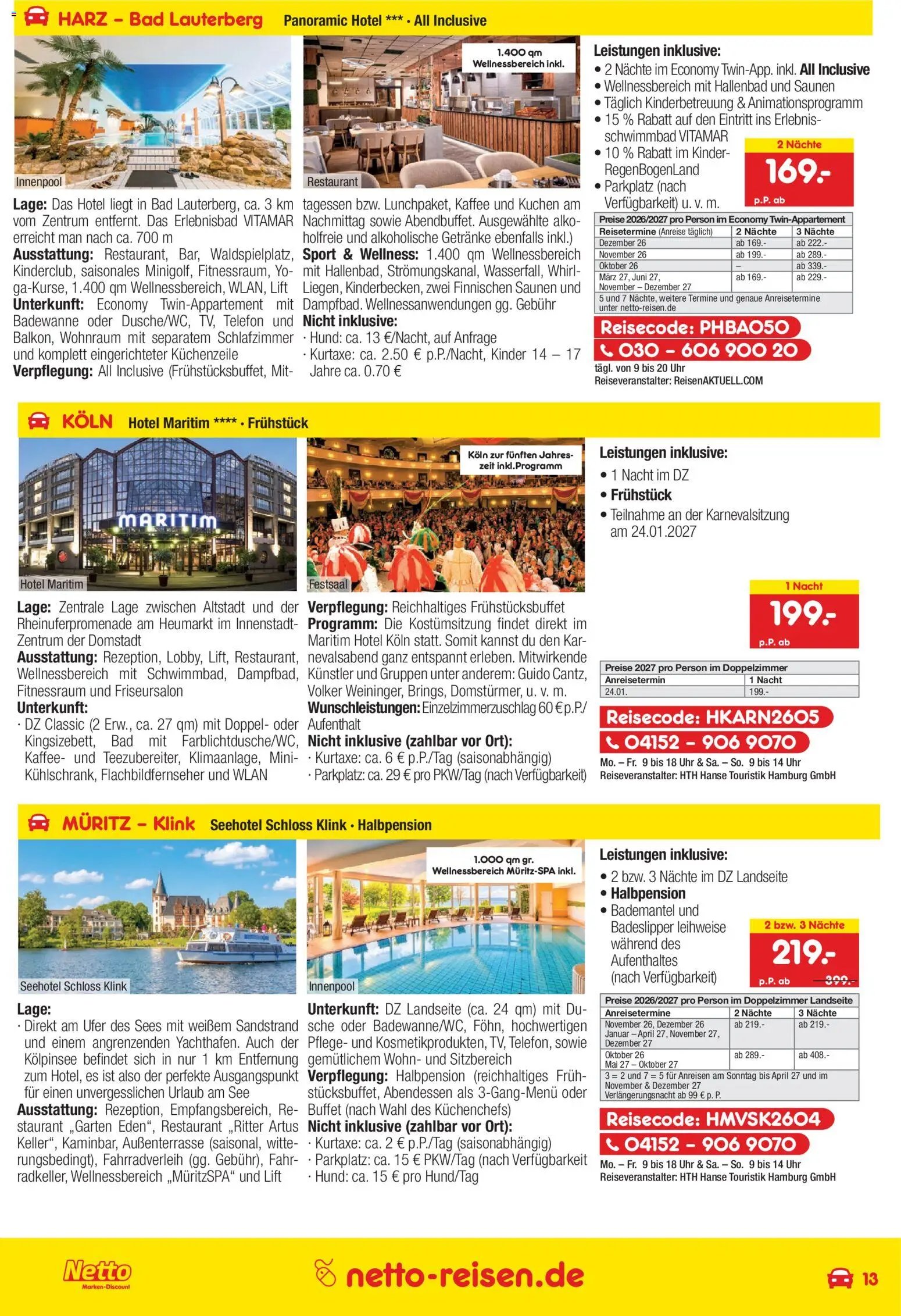 Netto Reisen Prospekt