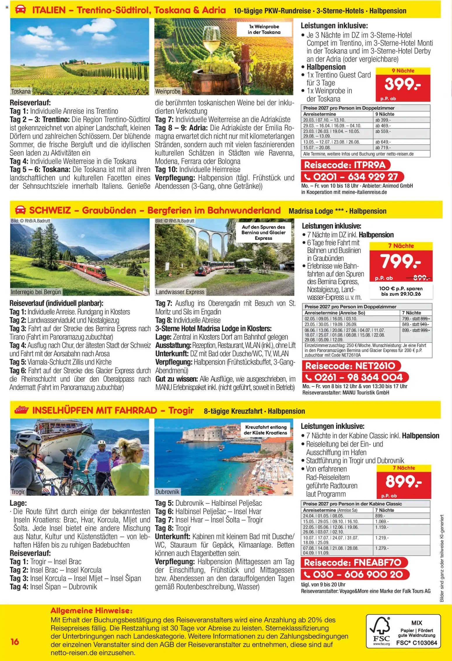 Netto Reisen Prospekt