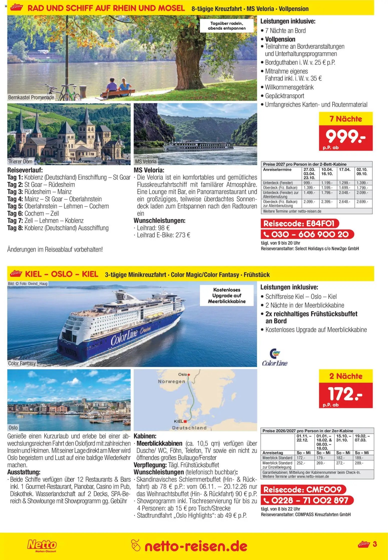Netto Reisen Prospekt