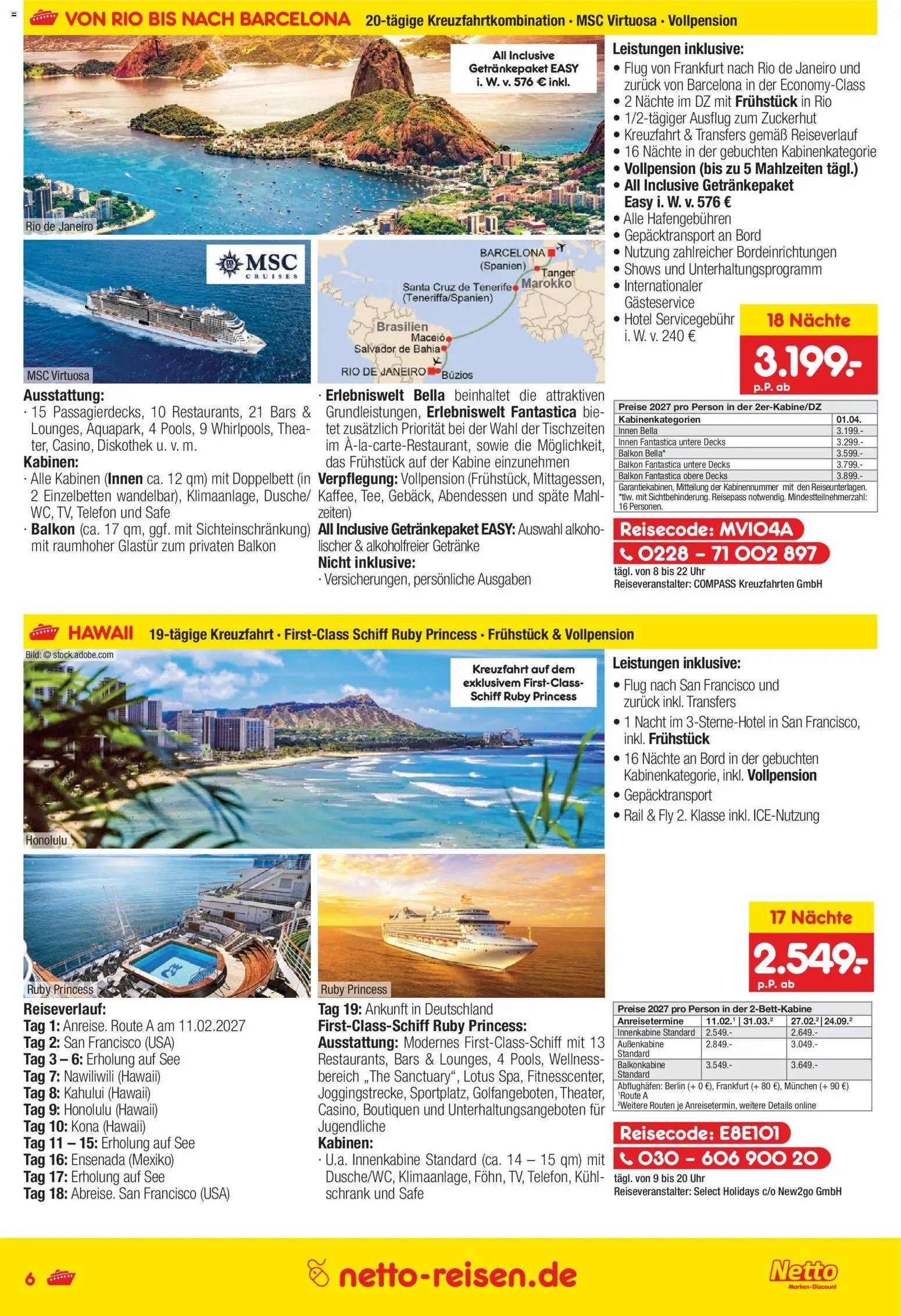 Netto Reisen Prospekt