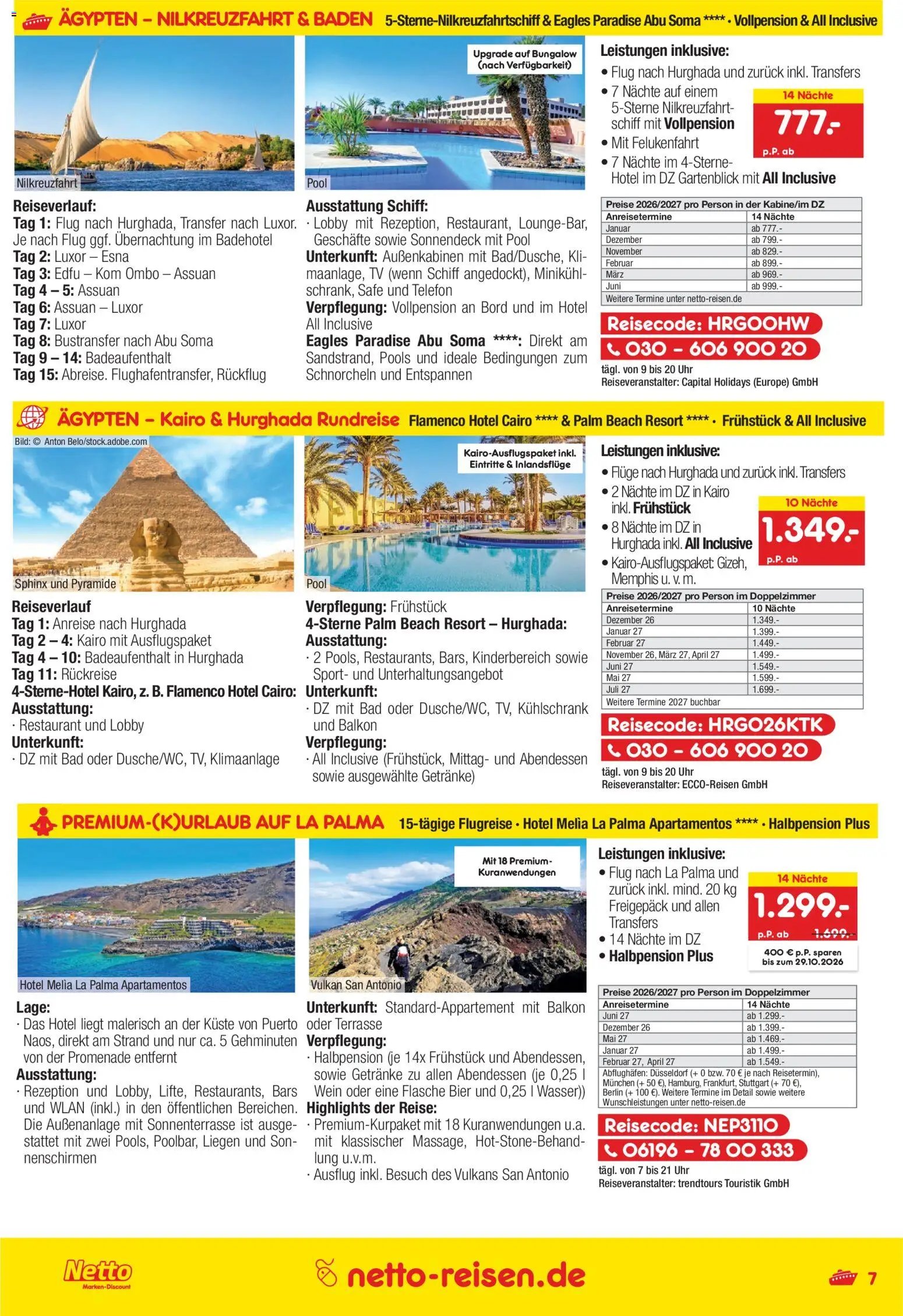 Netto Reisen Prospekt